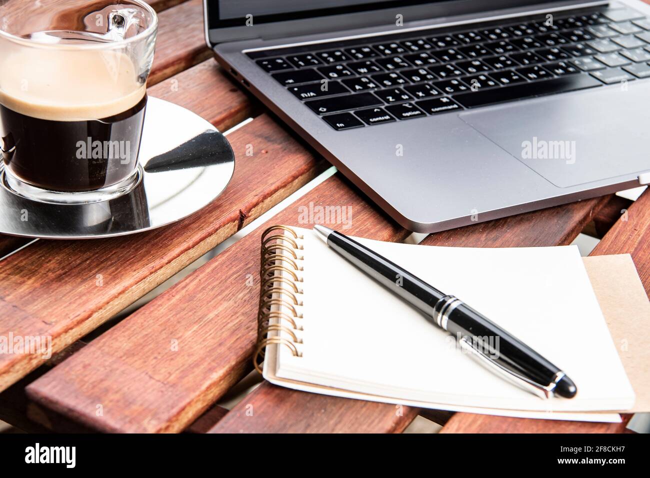Laptop pen coffee colour hi-res stock photography and images - Alamy