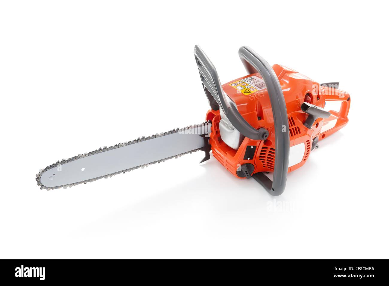 Chain saw isolated on white background Stock Photo