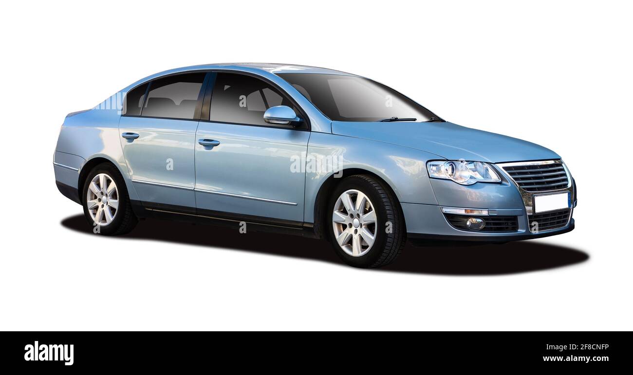 VW Passat car side view isolated on white background Stock Photo - Alamy