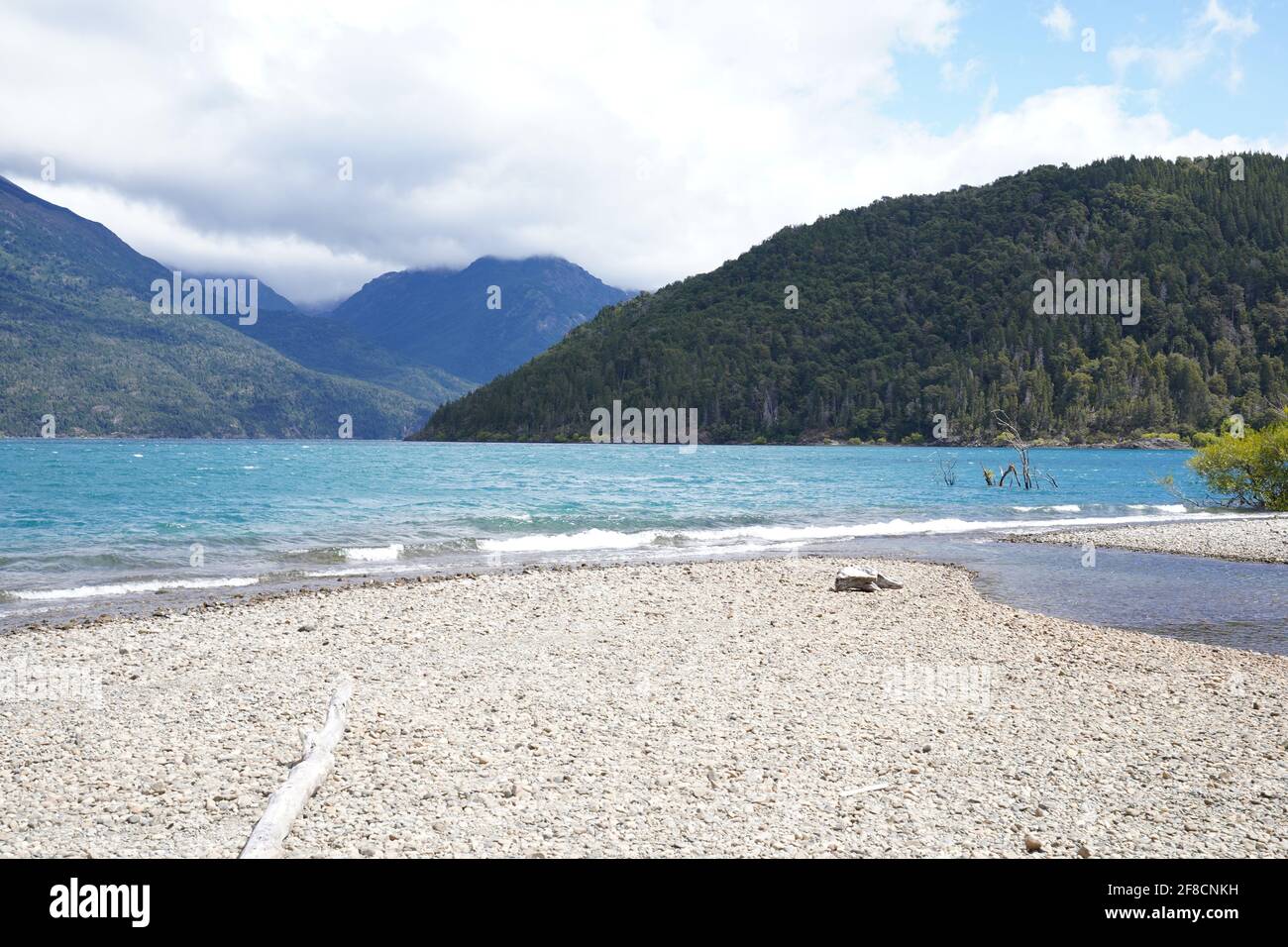 Lago Puelo is a lake in the Chubut´s province in the south of Argentine Stock Photo