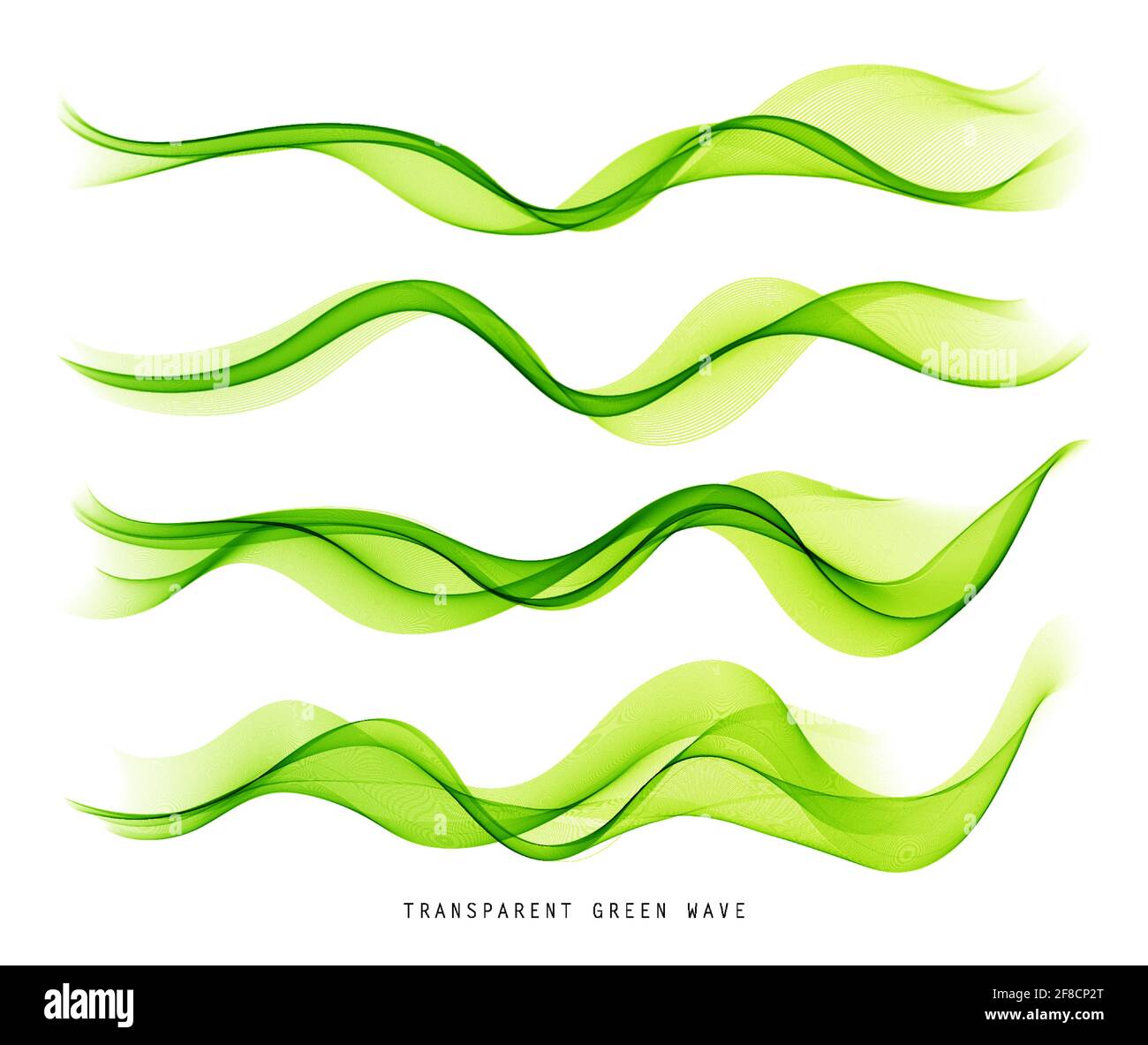 Vector abstract colorful flowing wave lines isolated on white background. Design element for technology, science, music or modern concept. Stock Vector