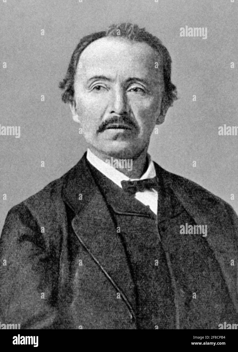 Heinrich Schliemann. Portrait of the German archaeologist and businessman, Heinrich Schliemann (1822-1890) c. 1870-1880 Stock Photo