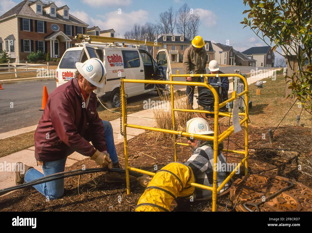 LOUDOUN COUNTY, VIRGINIA, USA, MARCH 11, 1993 C&P Telco fiber optics