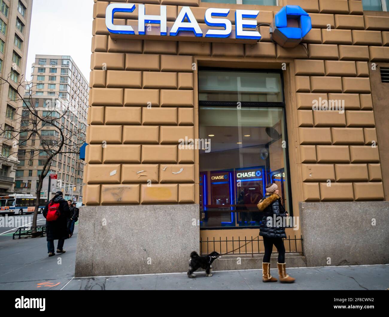 New York, USA. 18th Feb, 2020. A branch of JPMorgan Chase bank in New York on Tuesday, February 18, 2020. (Photo by Richard B. Levine) Credit: Sipa USA/Alamy Live News Stock Photo