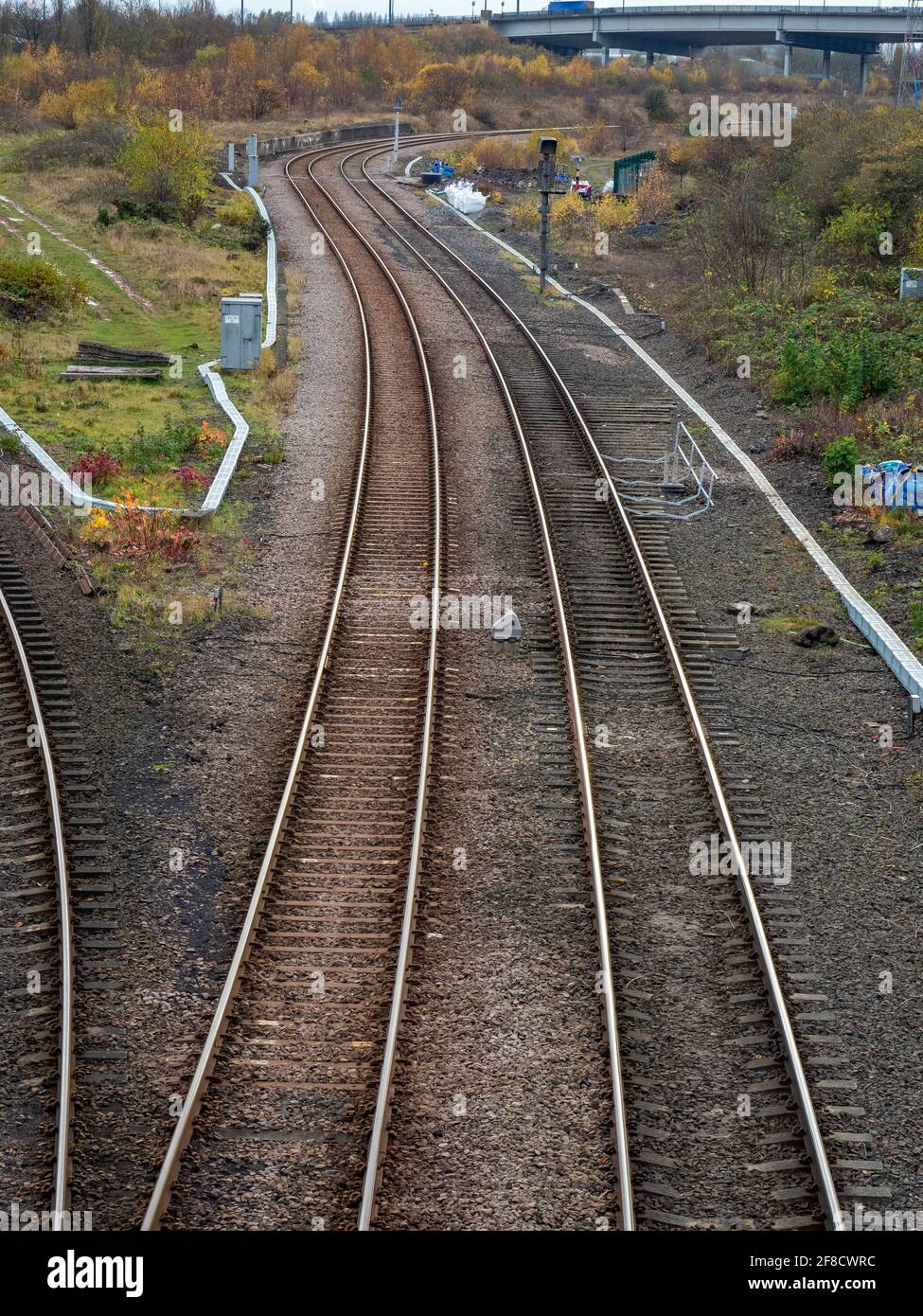 Rail Tracks, Thornaby, Cleveland Stock Photo