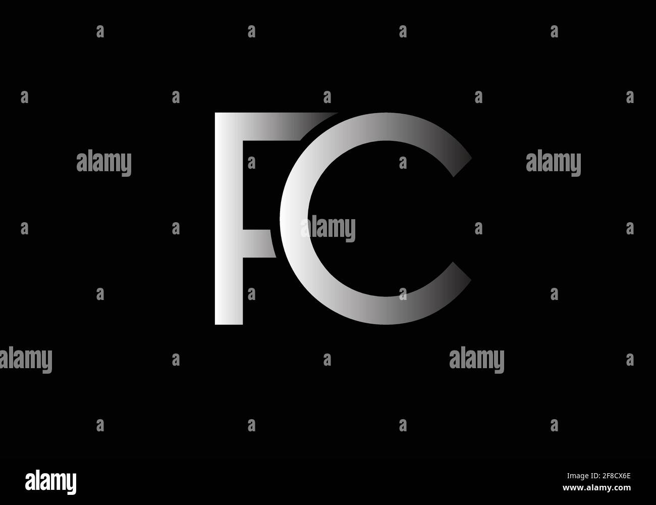 Initial Monogram Letter FC Logo Design Vector Template Stock Vector ...