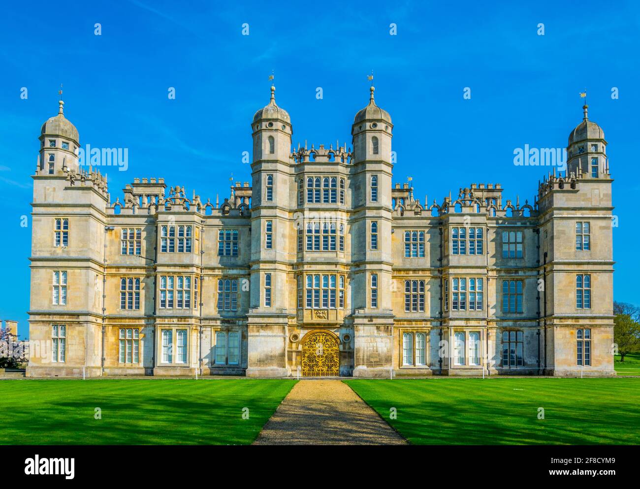 Burghley house near Stamford, England Stock Photo Alamy