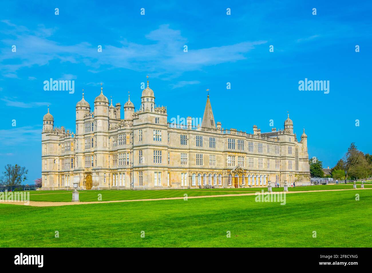 Burghley house near Stamford, England Stock Photo Alamy
