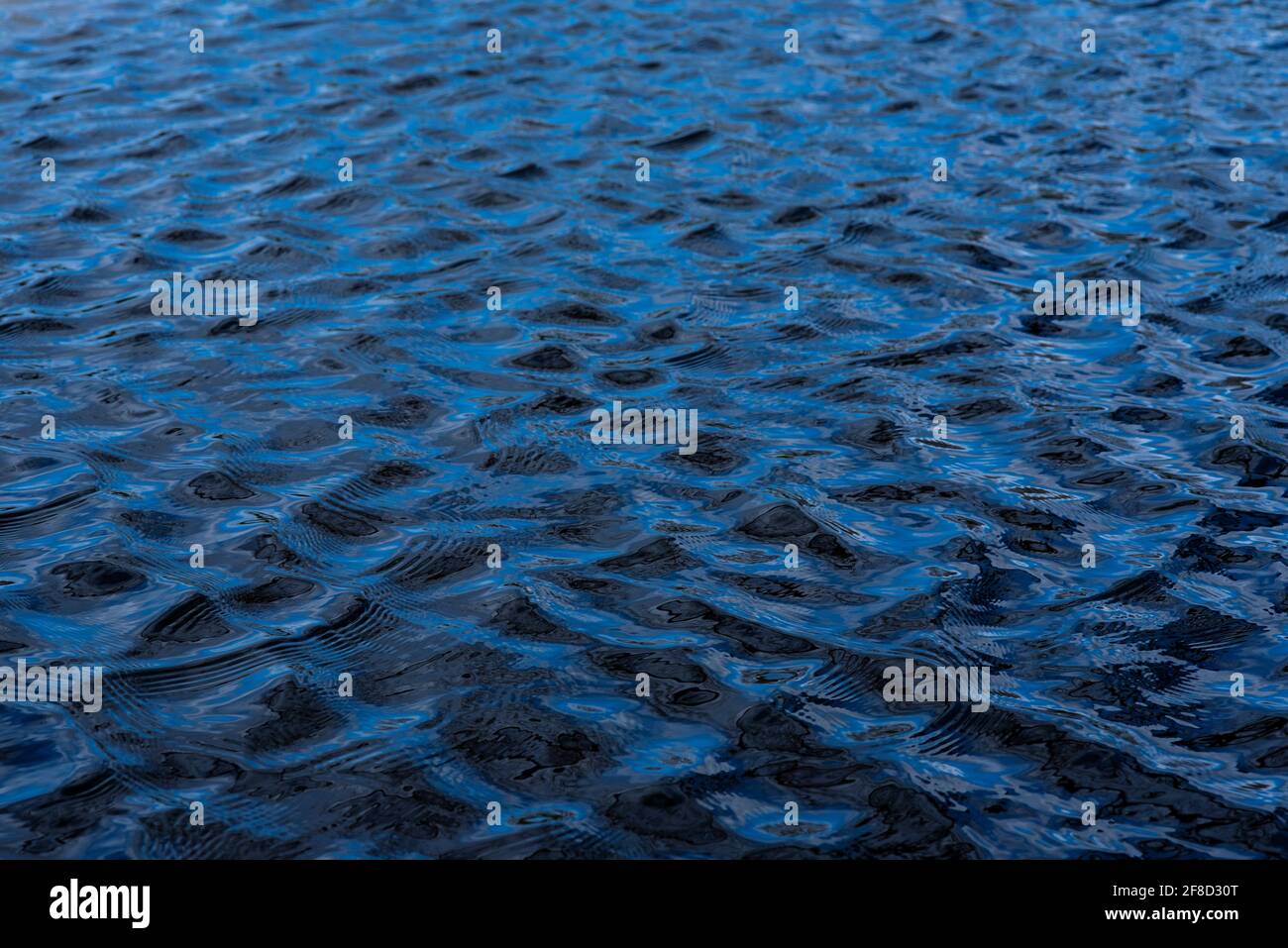 Ripples on flood water in parkland Stock Photo - Alamy
