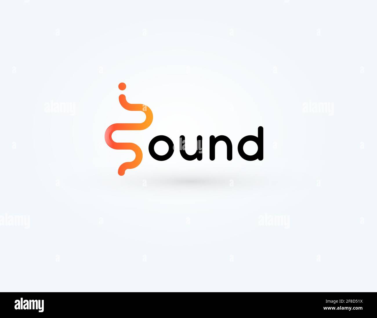 Music icon, radio wave logotype, soundwave symbol. Sound impulse logo design for voice and audio record studio, music store brand design, audio Stock Vector