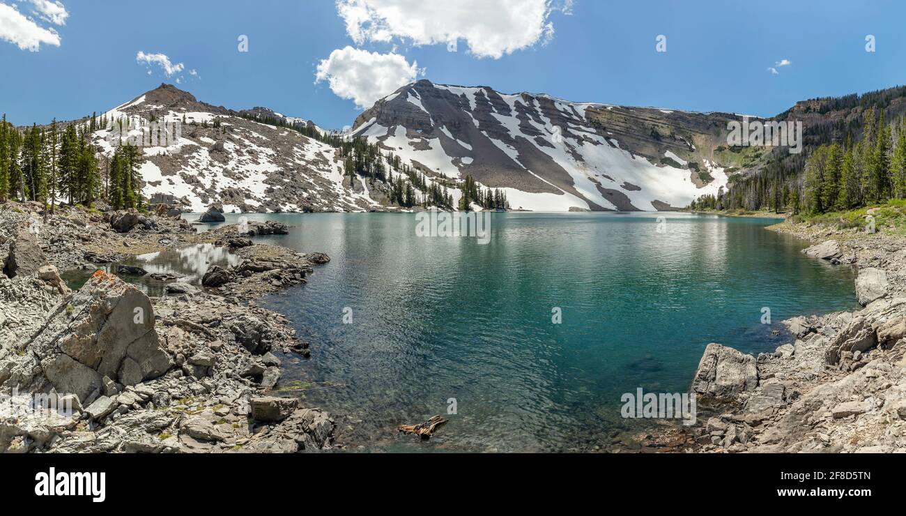 Blue miner lake trail hires stock photography and images Alamy