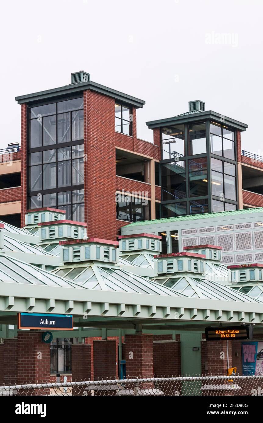 Auburn Transit Station (train station) in Auburn, Washington Stock ...