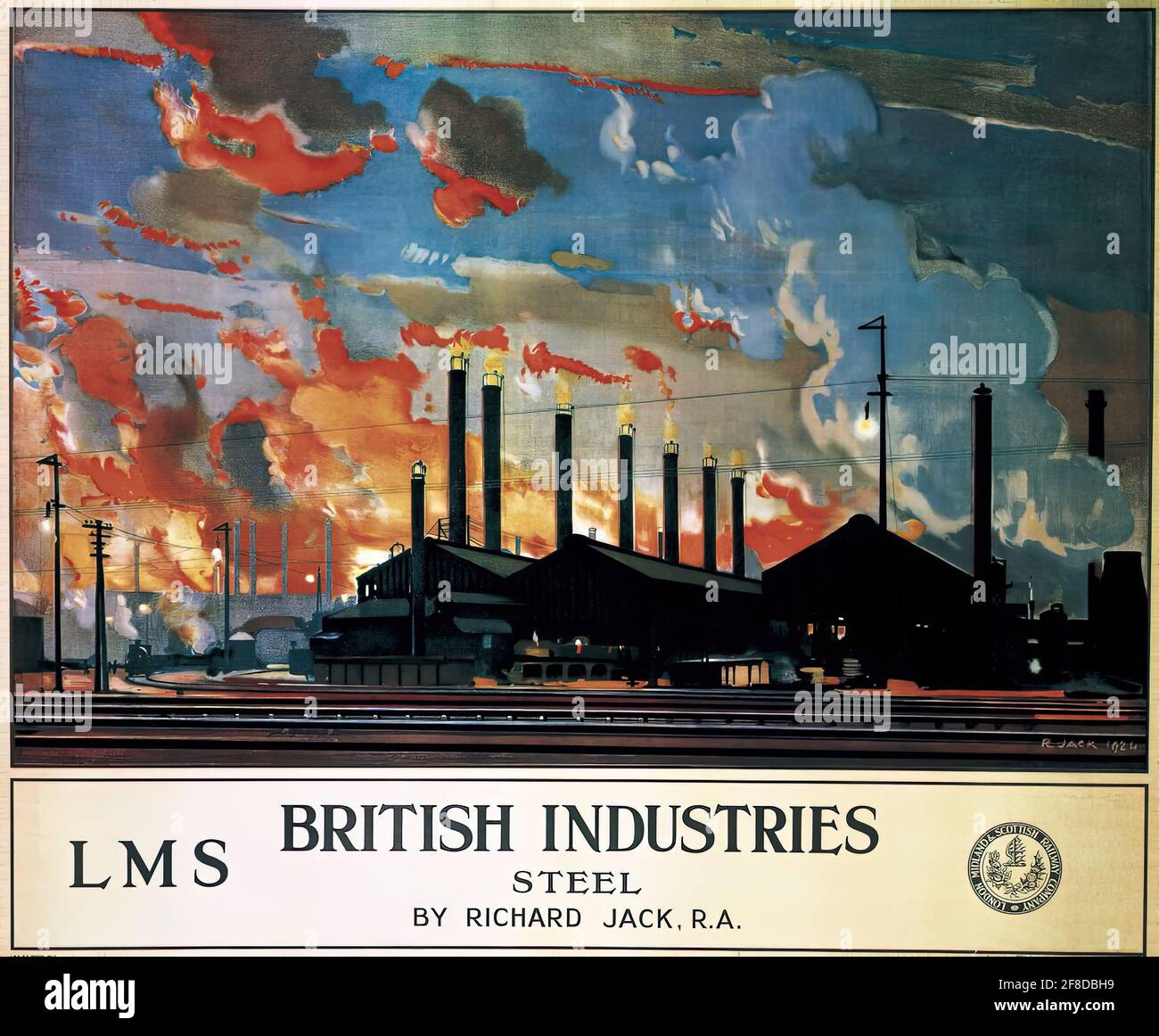 A vintage poster for the British Steel industry Stock Photo Alamy