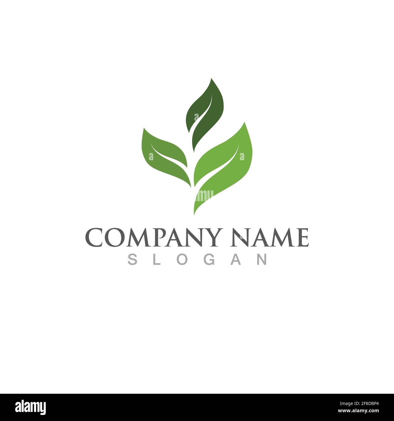 Logos of green leaf ecology nature element vector Stock Vector Image ...