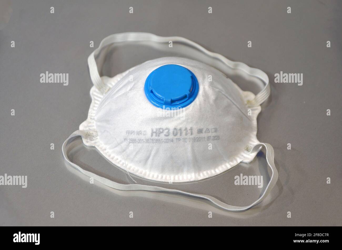 Protective industrial respirator against dust, gases and aerosols. Stock Photo