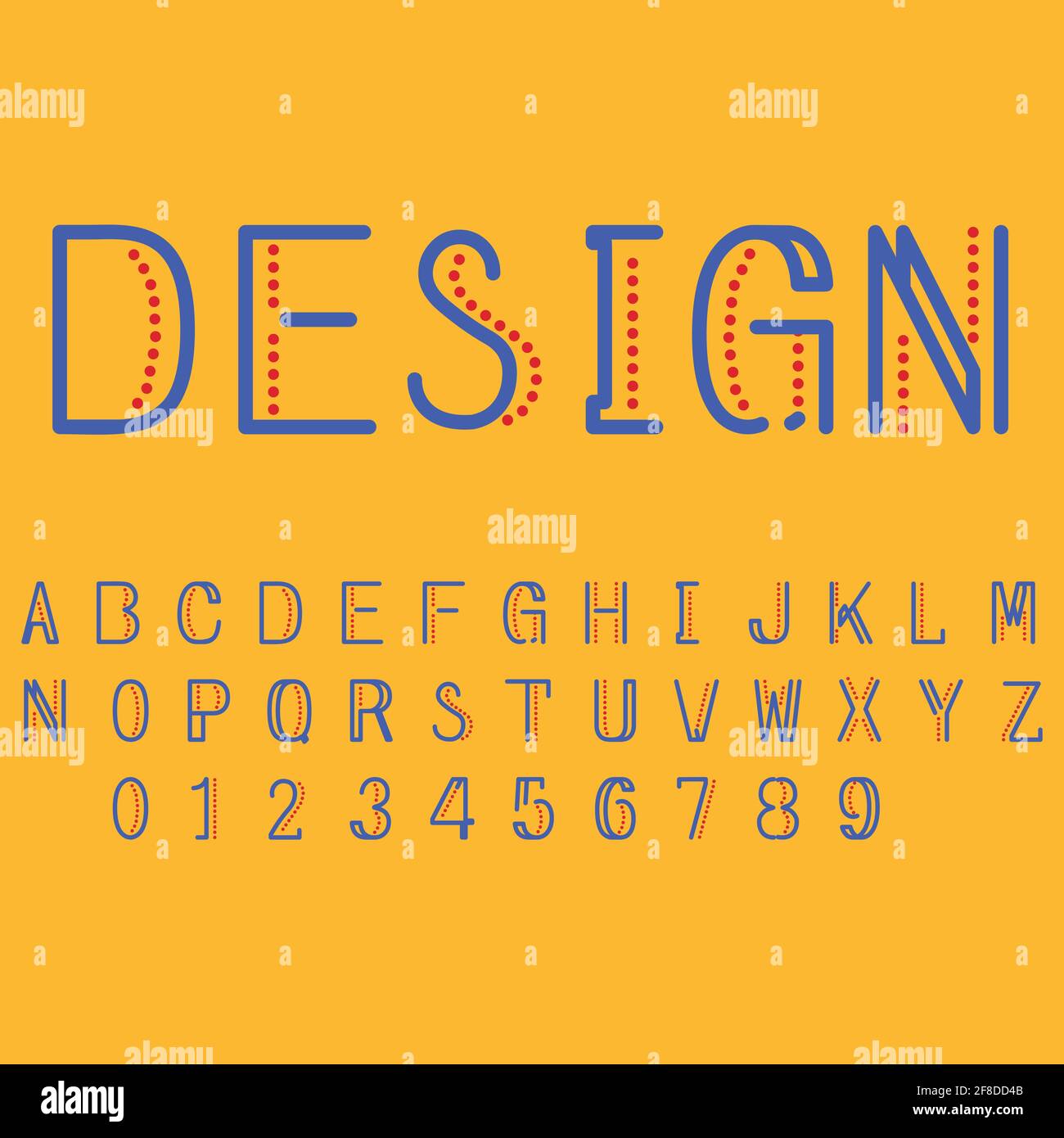 Modern abstract typographic font and alphabet. Minimal design. Vector ...