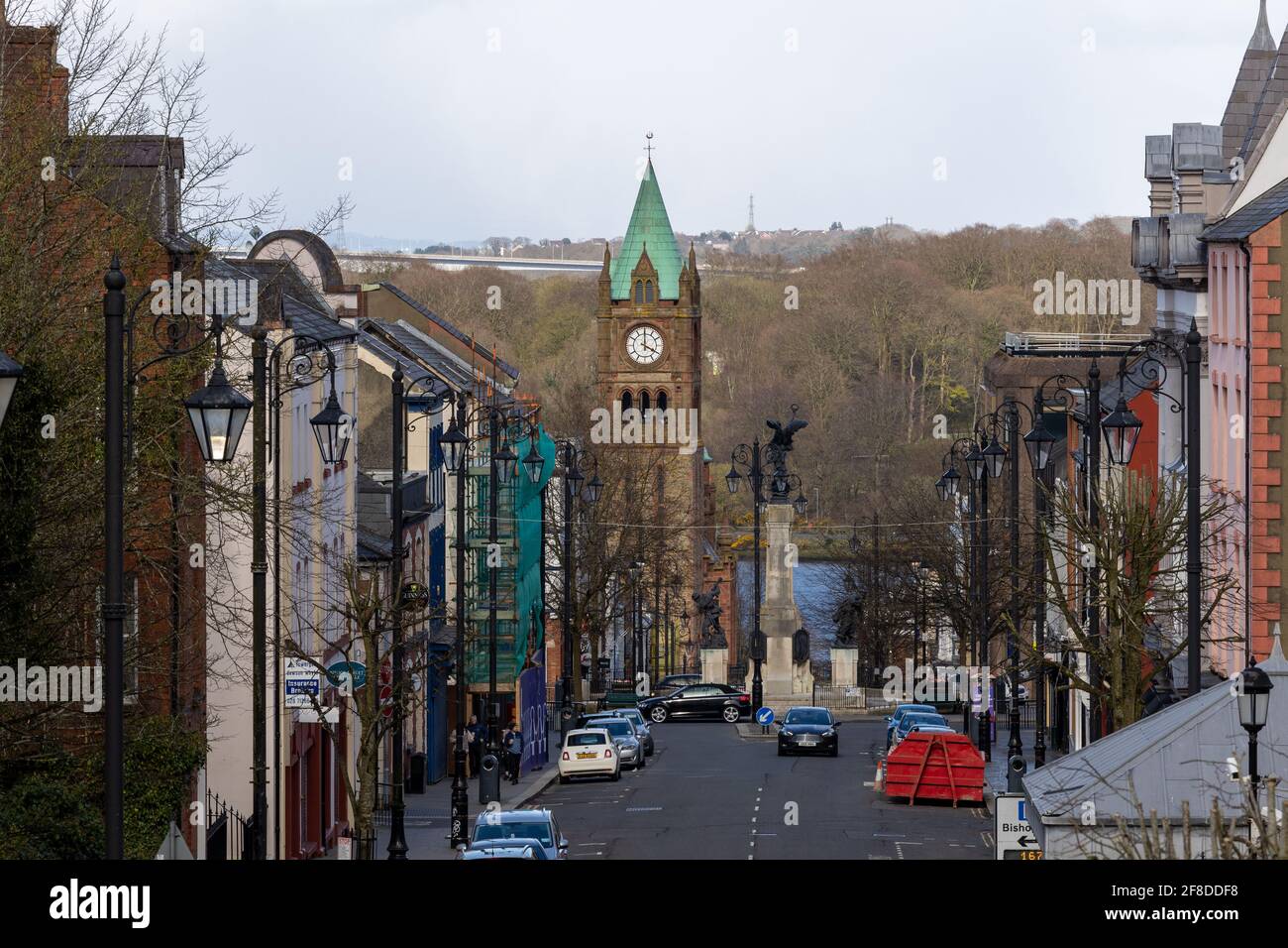 Bishop Street - Derry Stock Photo