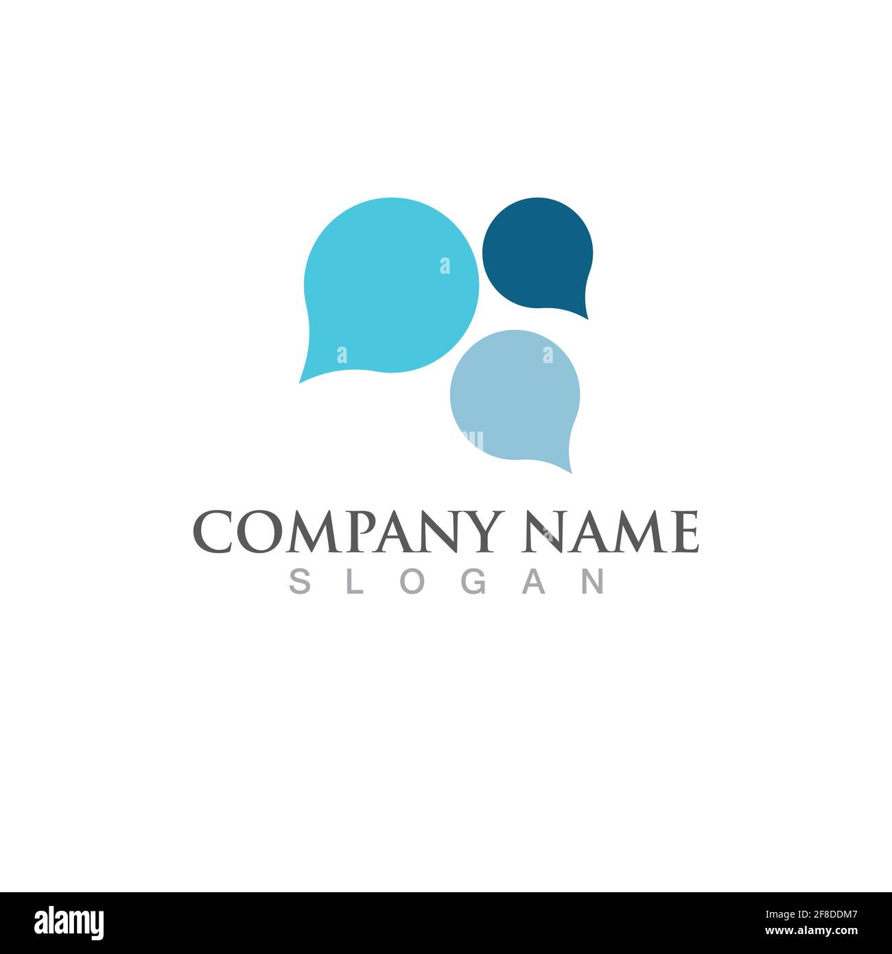 Speech bubble icon Logo template vector illustration Stock Vector Image ...