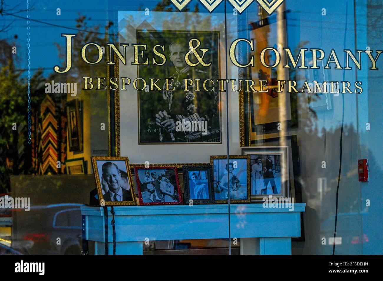 Duke of Edinburgh portraits, Jones and Company, Picture Framers, West