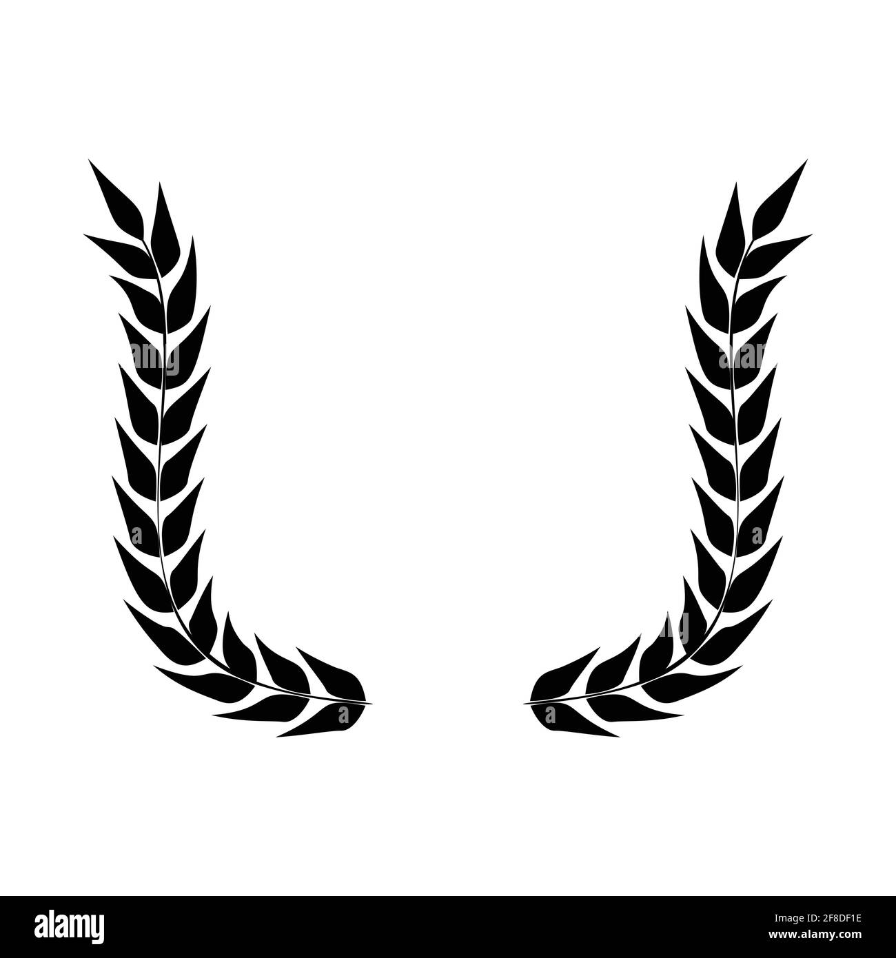 laurel wreath, heraldic design, black icon Stock Vector Image & Art - Alamy