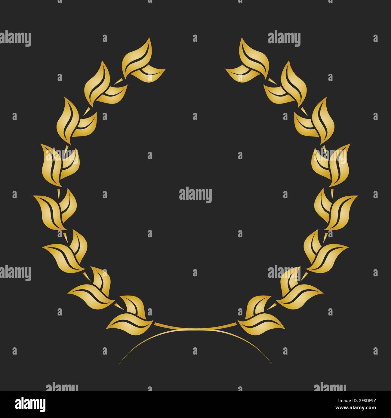 icon laurel wreath - vector illustration Gold icon laurel Stock Vector ...