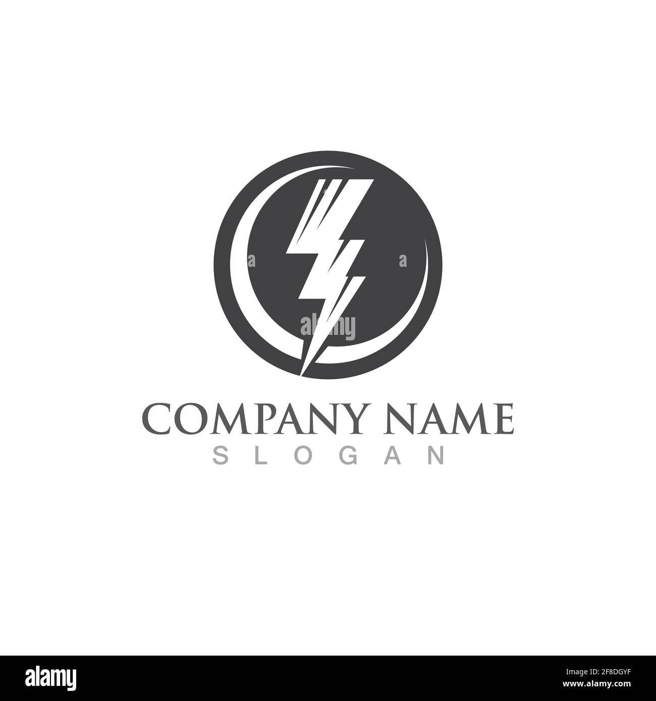 Thunderbolt logo and symbol vector Stock Vector Image & Art Alamy