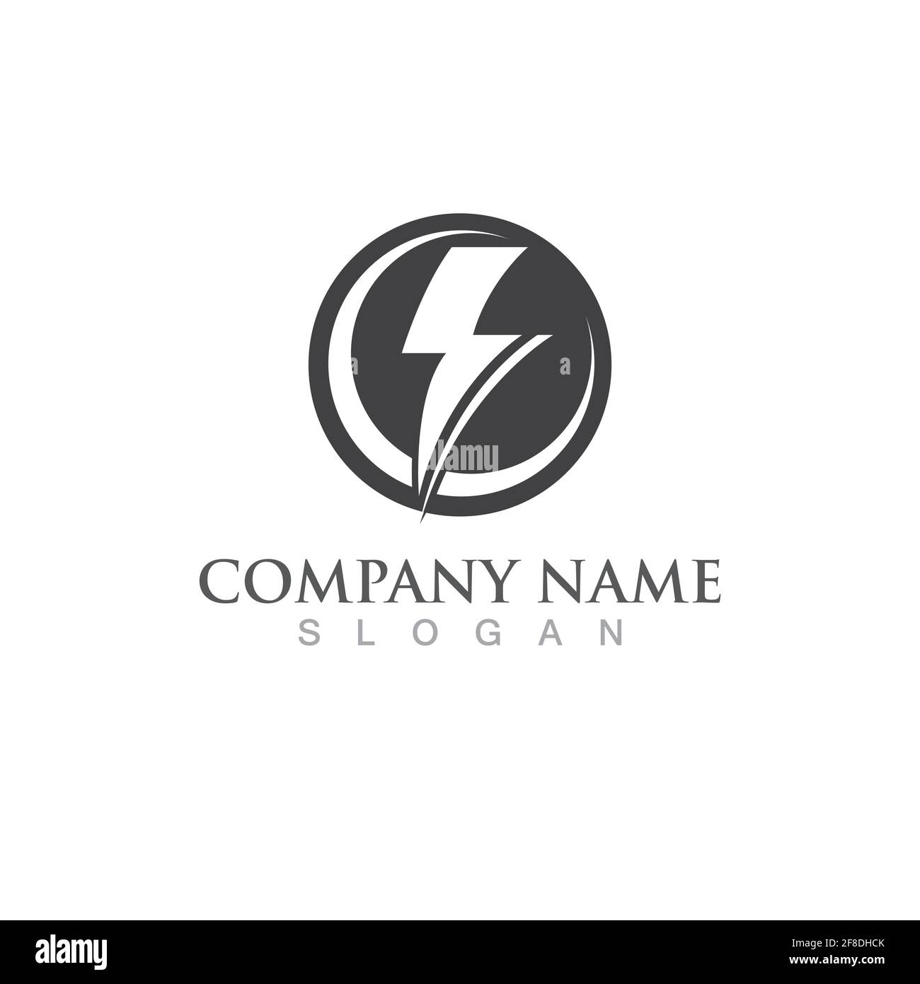 Thunderbolt logo and symbol vector Stock Vector
