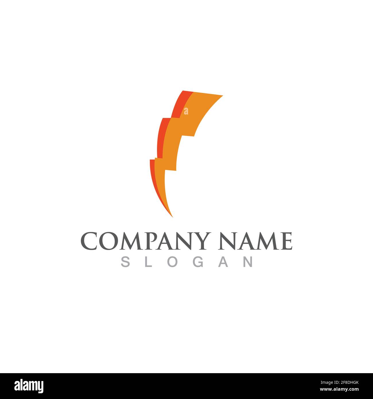 Thunderbolt logo and symbol vector Stock Vector