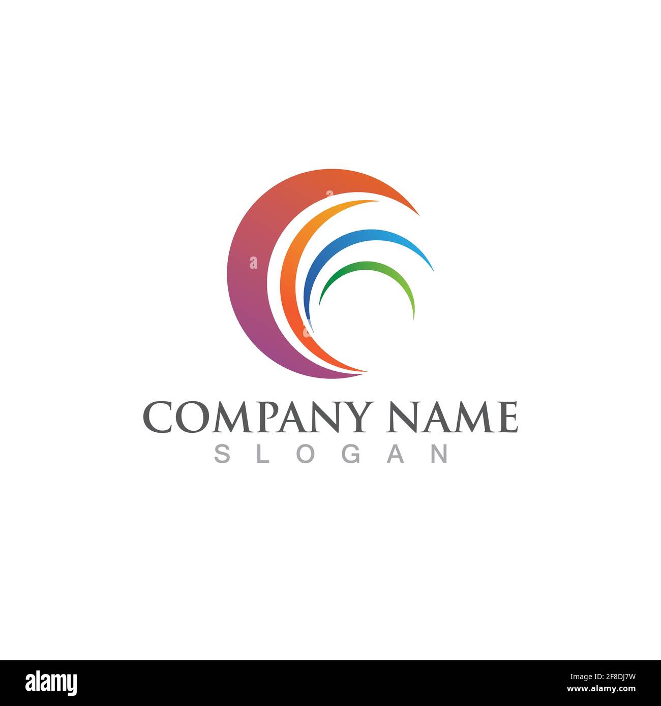 C Letter Logo Template vector icon design Stock Vector Image & Art - Alamy