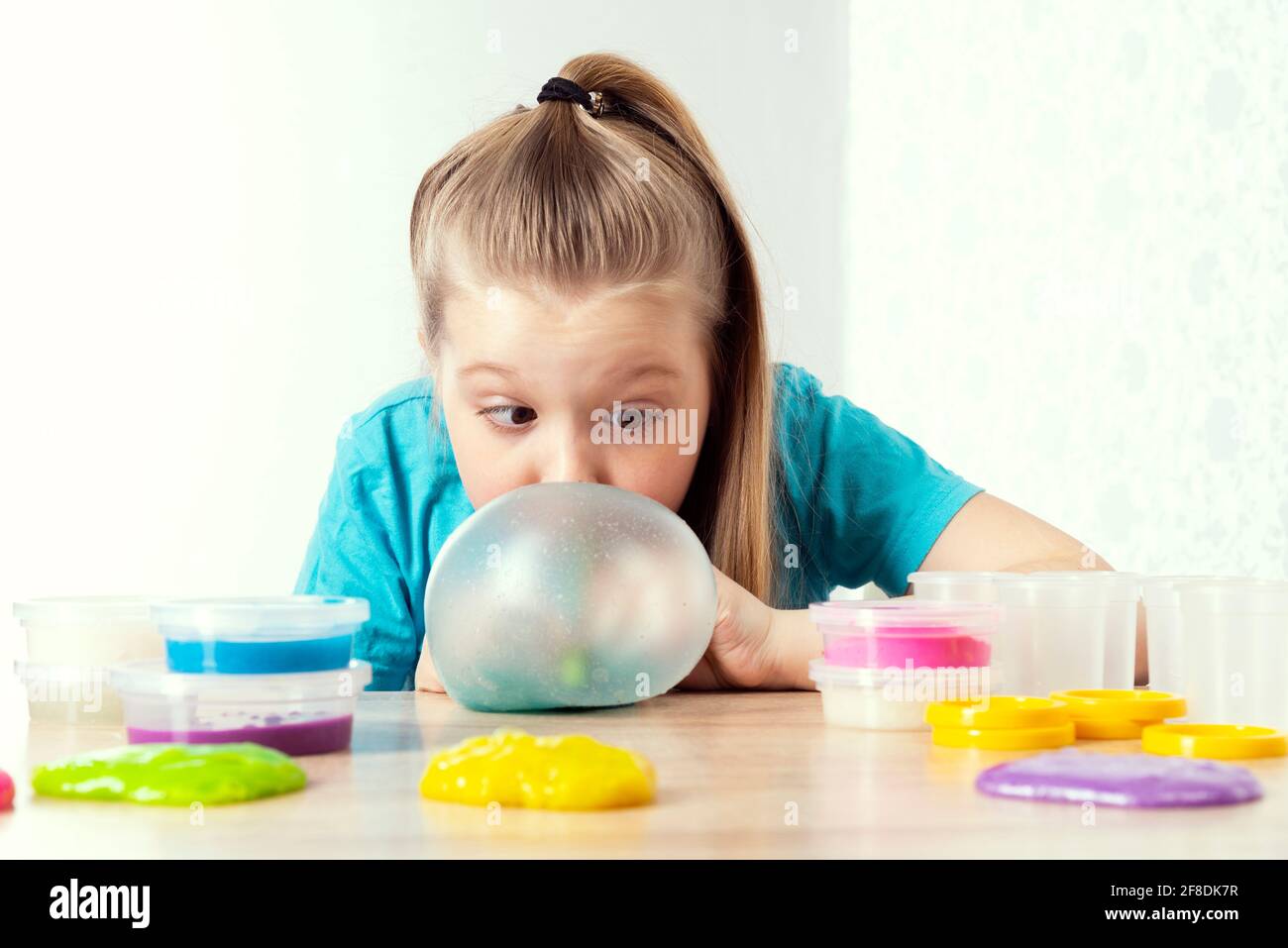 SLIME FOR KIDS!! How To Make Slime Bubbles 