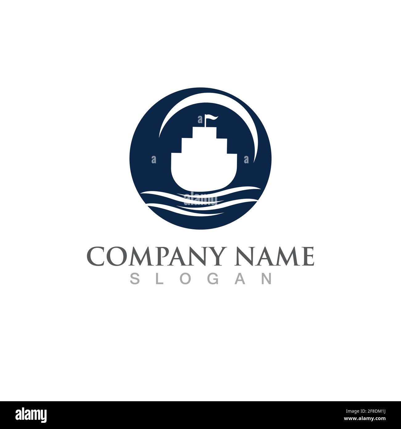 Cruise ship Logo Template vector icon illustration design Stock Vector ...