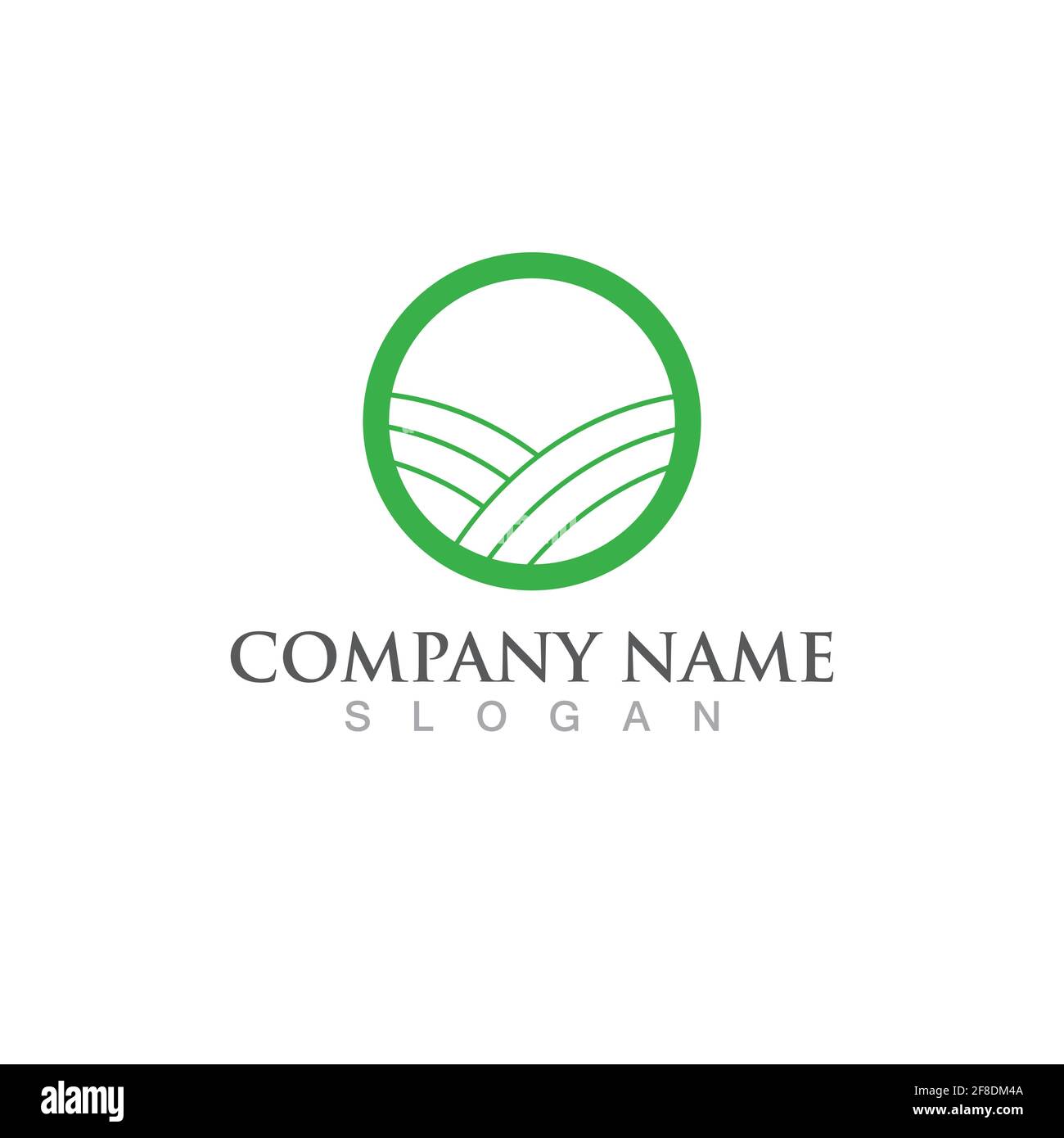 Plantation field logo nature food Stock Vector Image & Art - Alamy