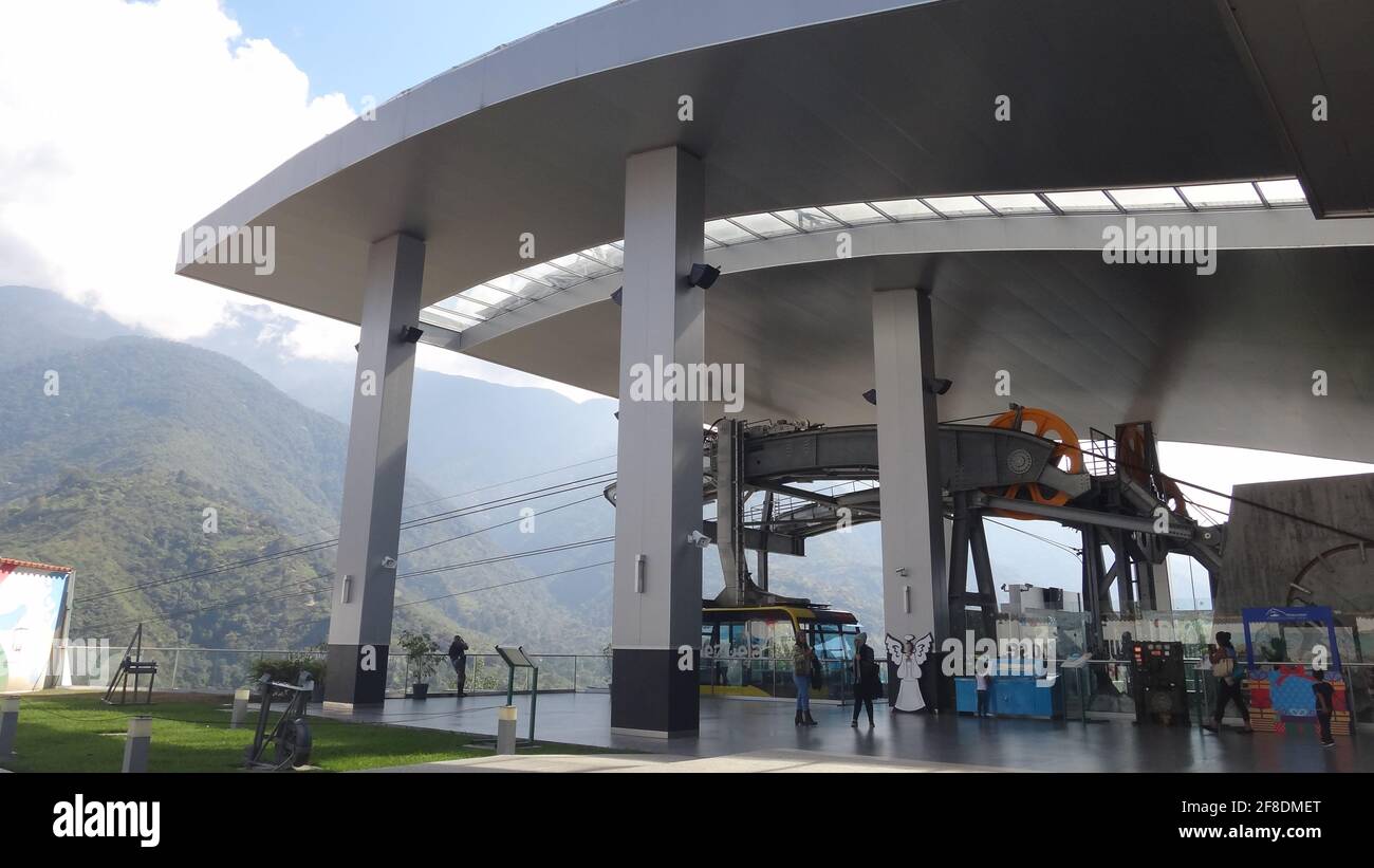 estación barinitas. teleférico Mukumbarí. Mérida Stock Photo