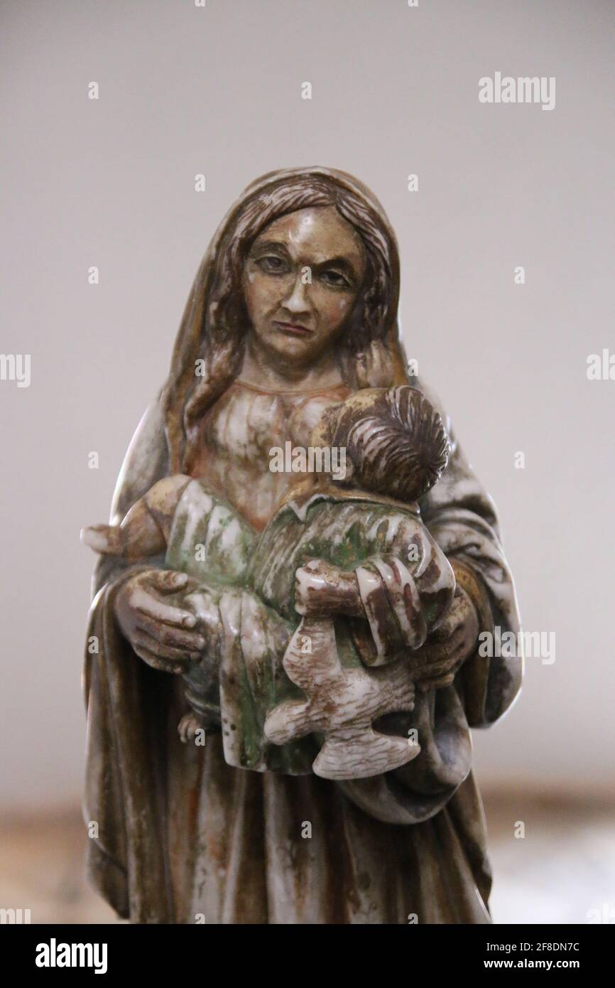Shot of the statue of Mother Mary Stock Photo