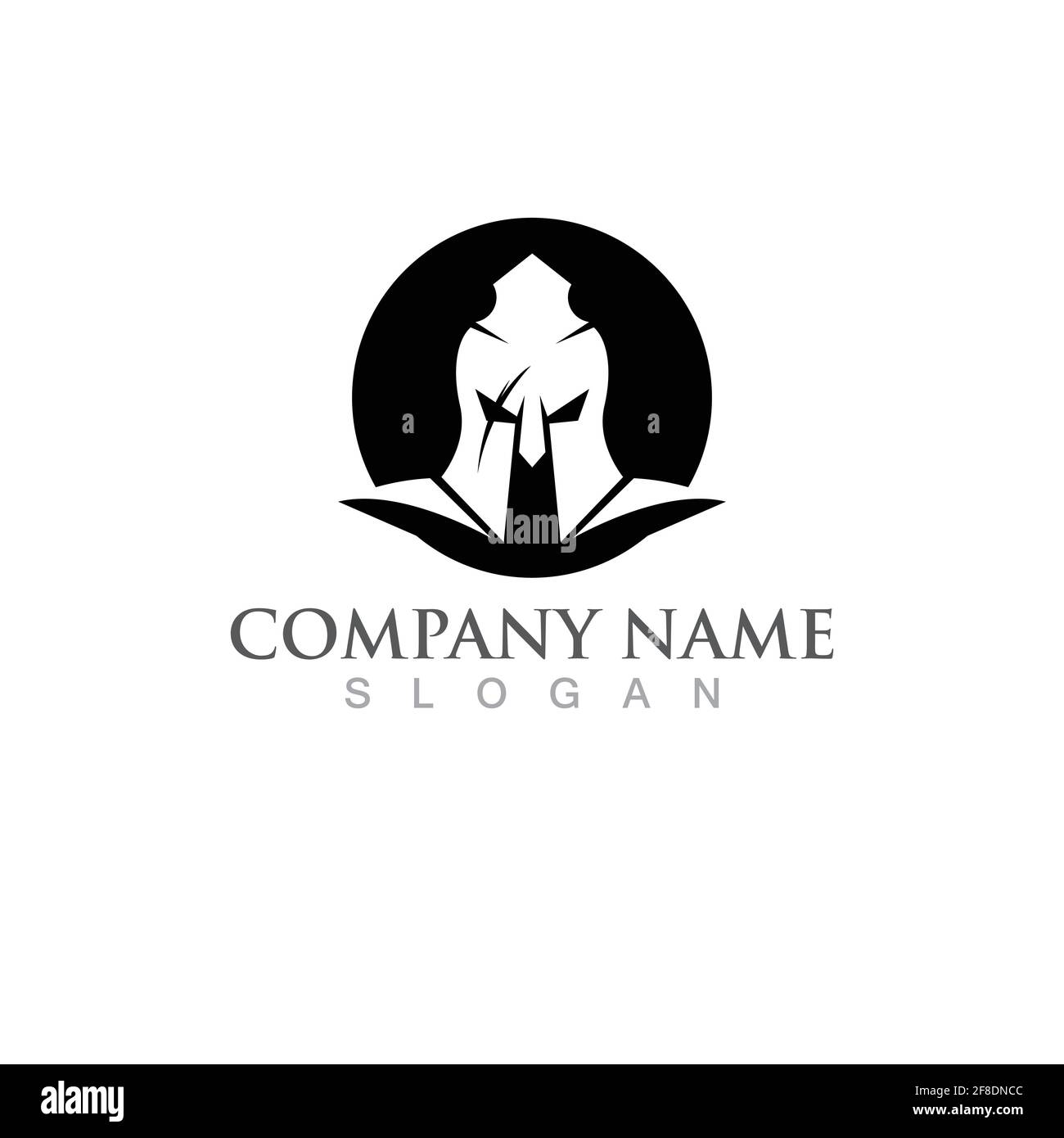 Gladiator mask or helmet logo and symbol vector Stock Vector Image ...