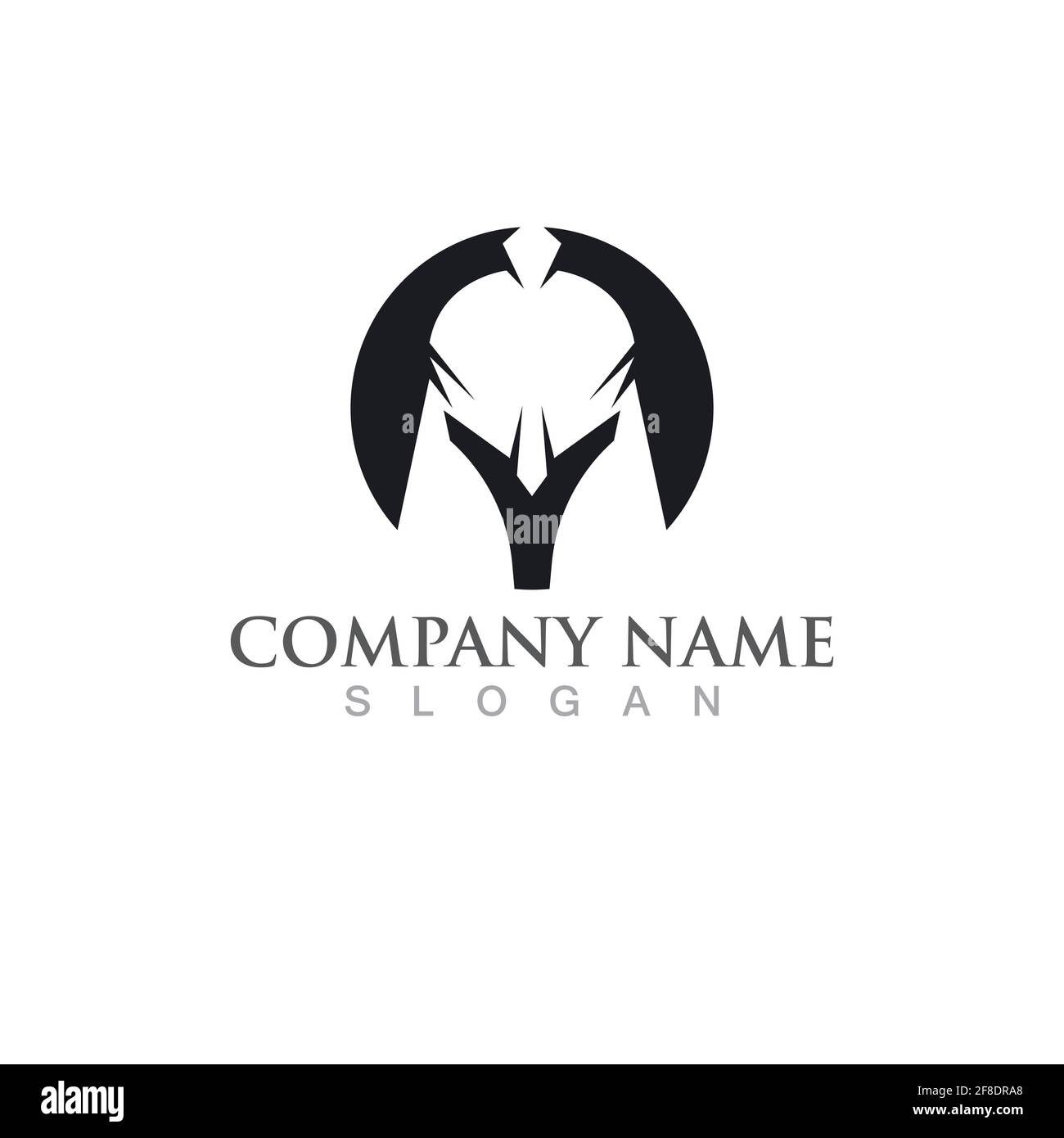 Gladiator mask or helmet logo and symbol vector Stock Vector Image ...