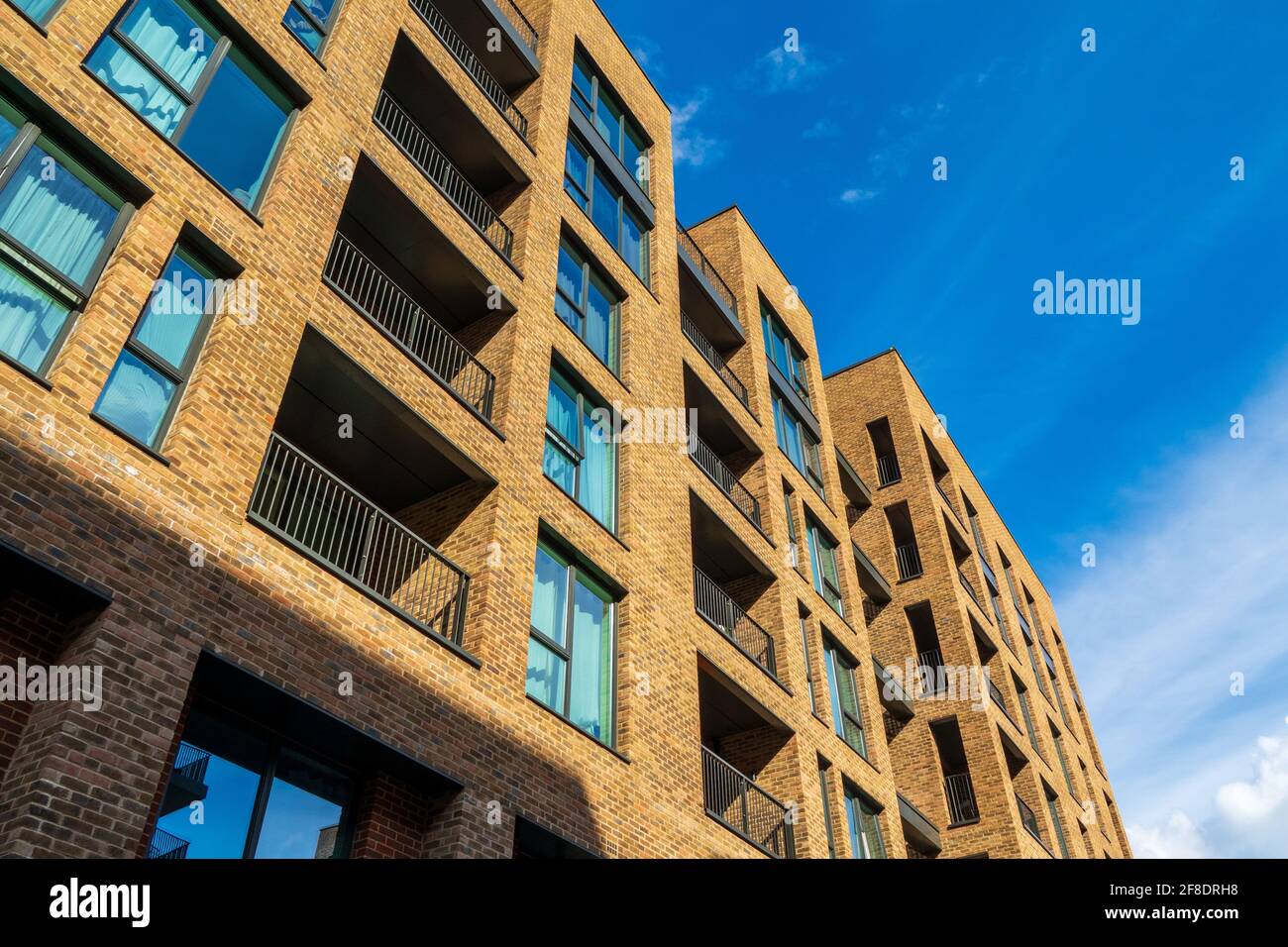 Apartment buildings in Colindale Gardens a Redrow residential housing