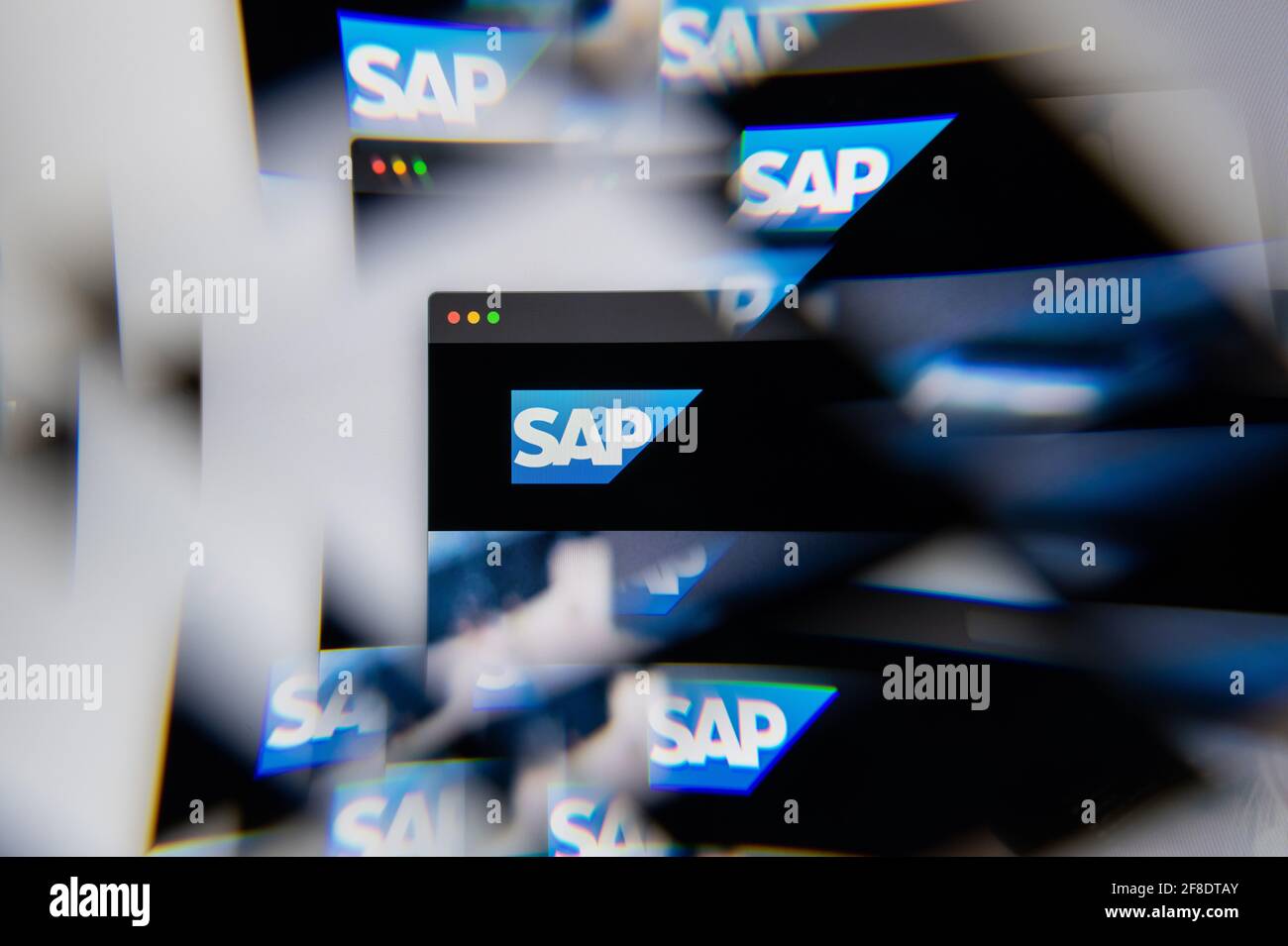 Milan, Italy - APRIL 10, 2021: SAP logo on laptop screen seen through an  optical prism. Illustrative editorial image from SAP website Stock Photo -  Alamy