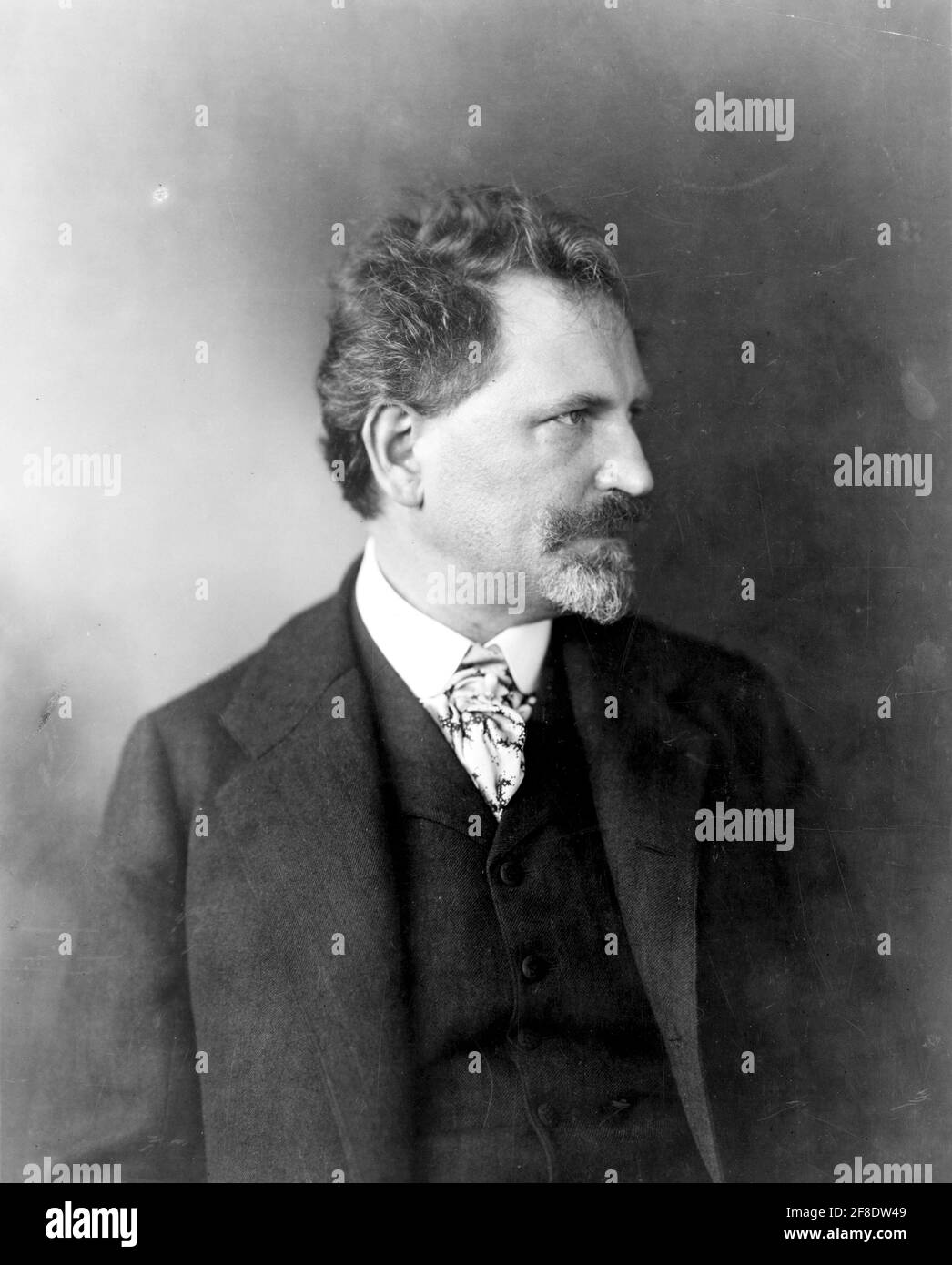 Old portrait photo of Alphonse Mucha Stock Photo