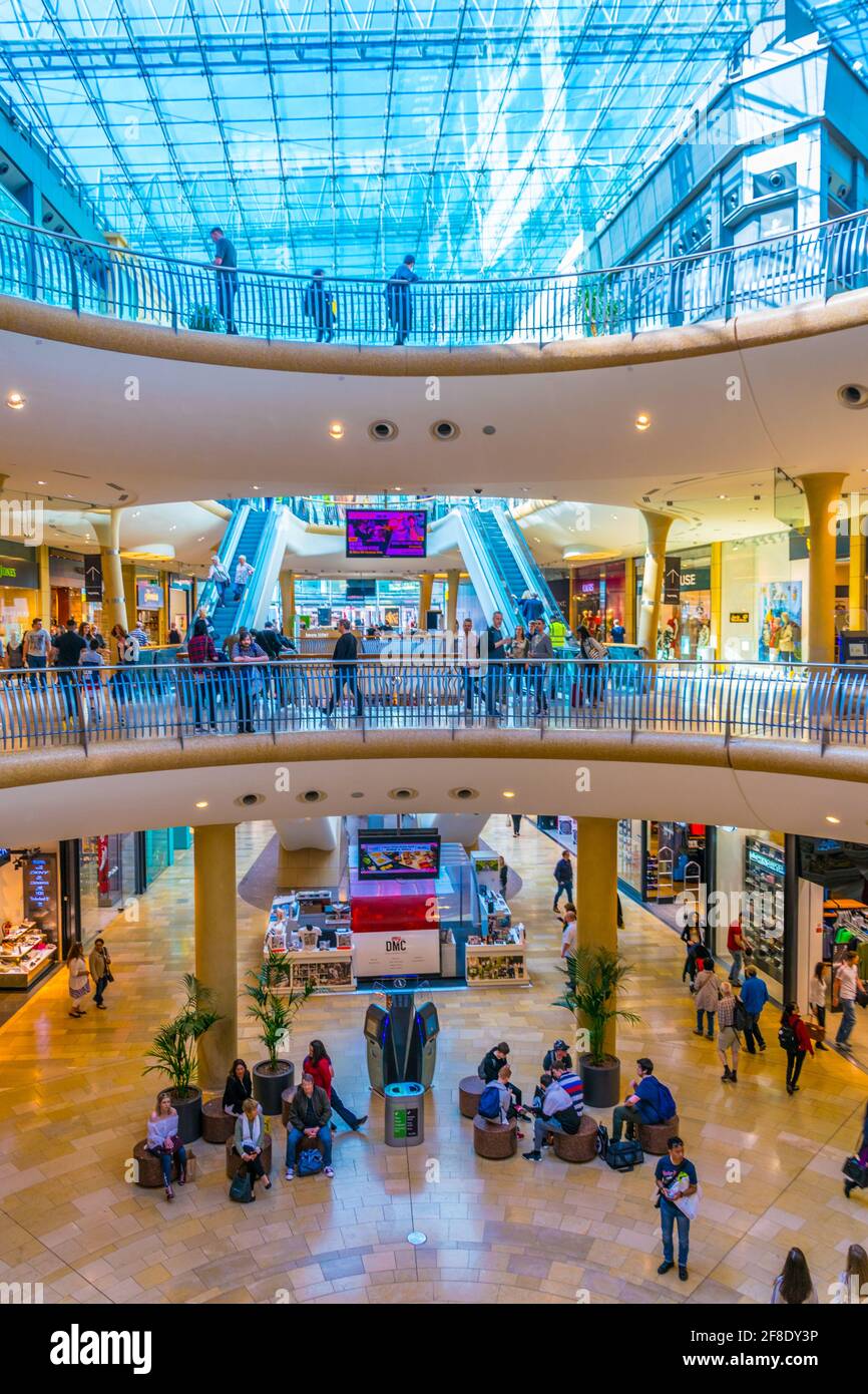 Birmingham, United Kingdom, April 9, 2017: Interior Of The Bullring 