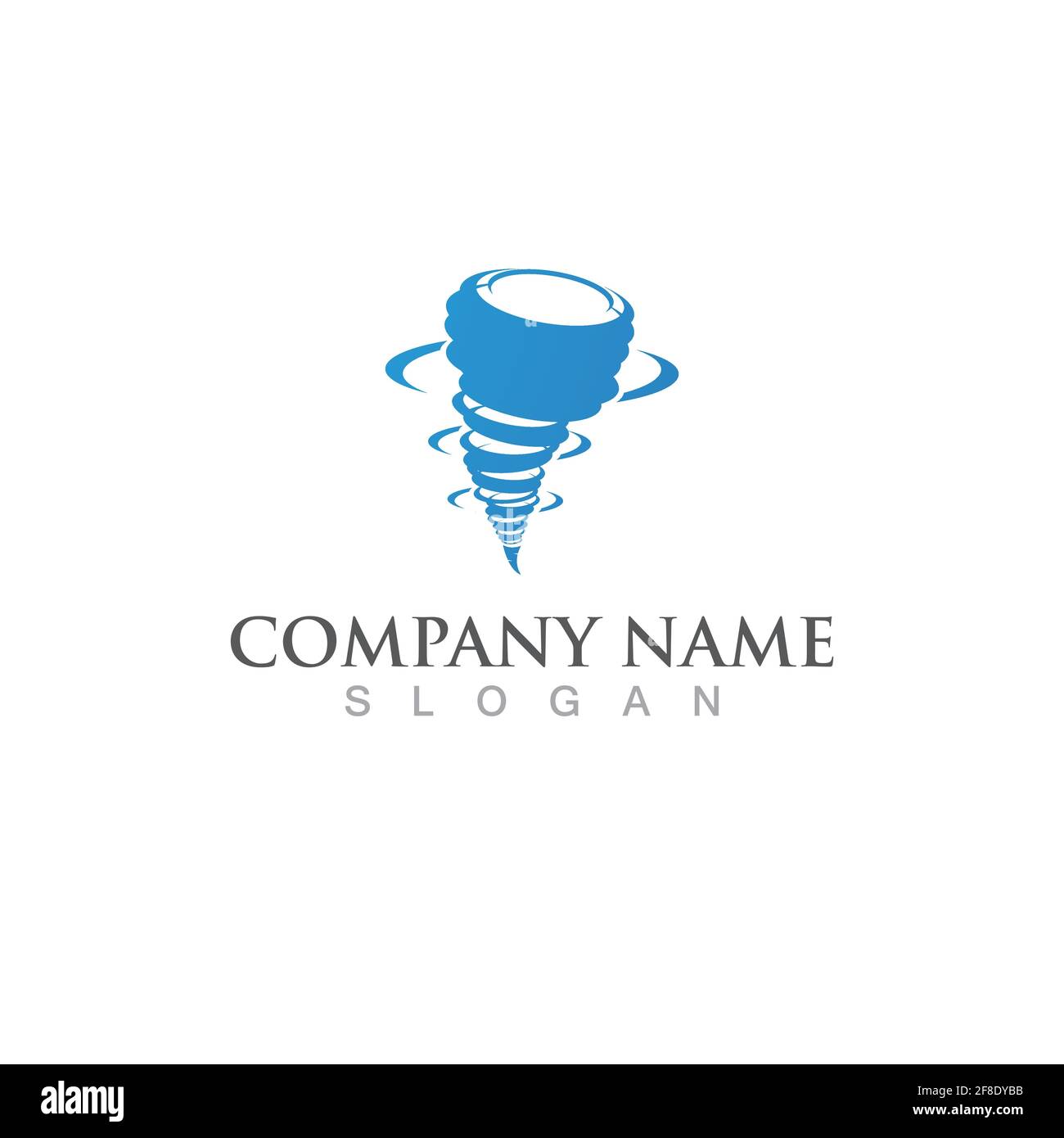 Tornado logo and symbol icon vector Stock Vector