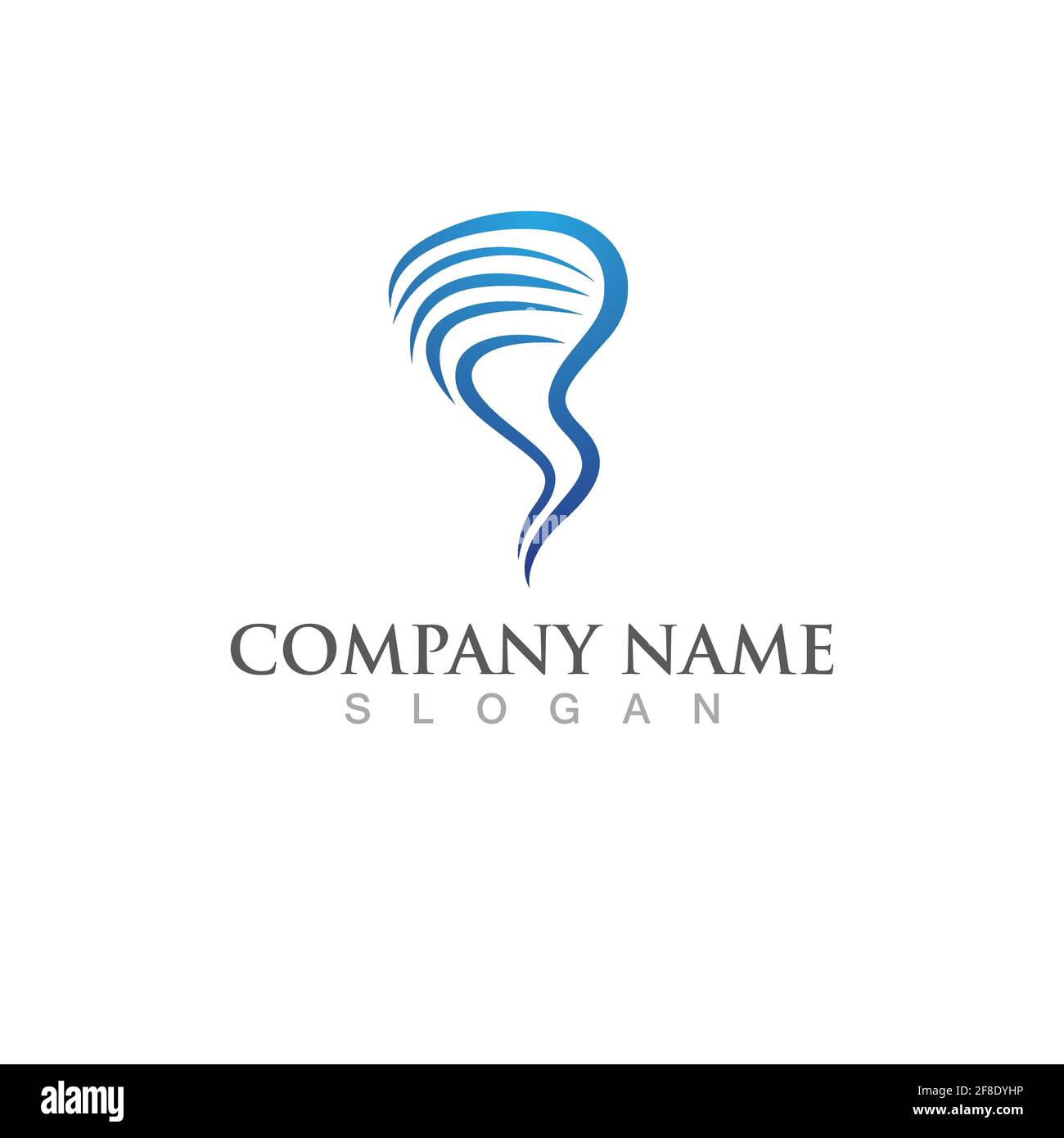 Tornado logo and symbol icon vector Stock Vector
