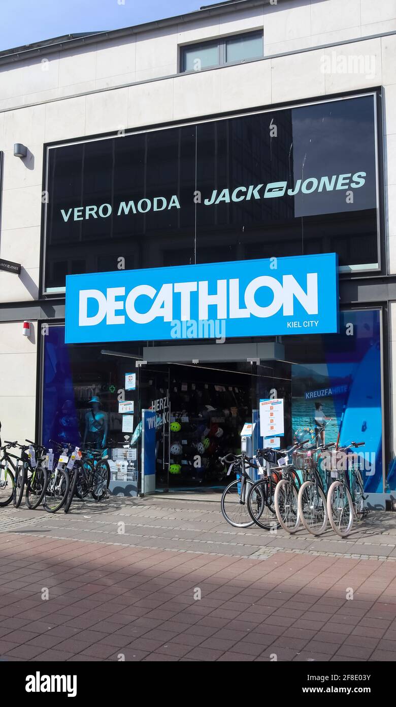 Entrance of a Decathlon Store in the city of Kiel in Germany Stock Photo -  Alamy