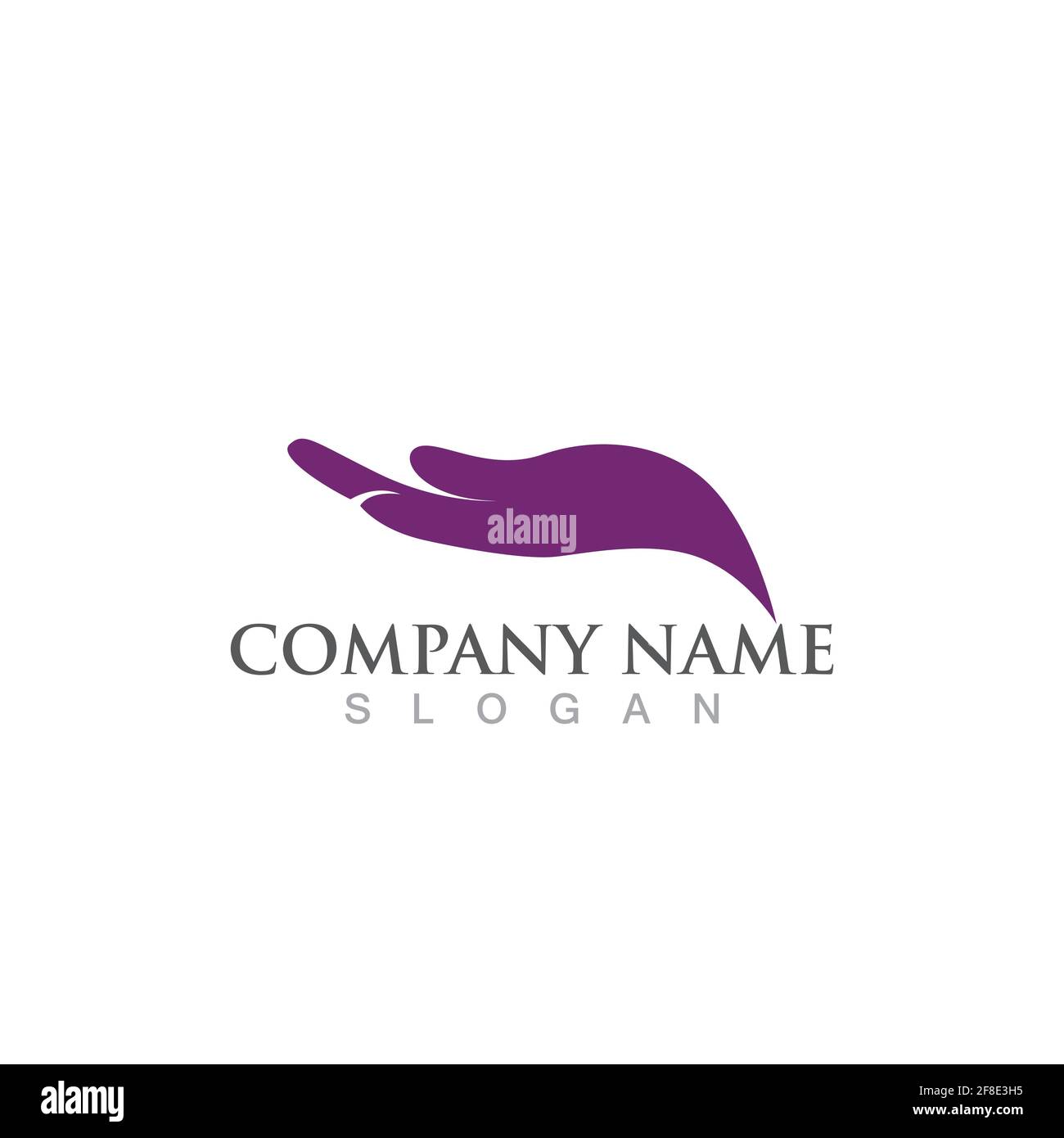 Hand logo and symbol vector Stock Vector