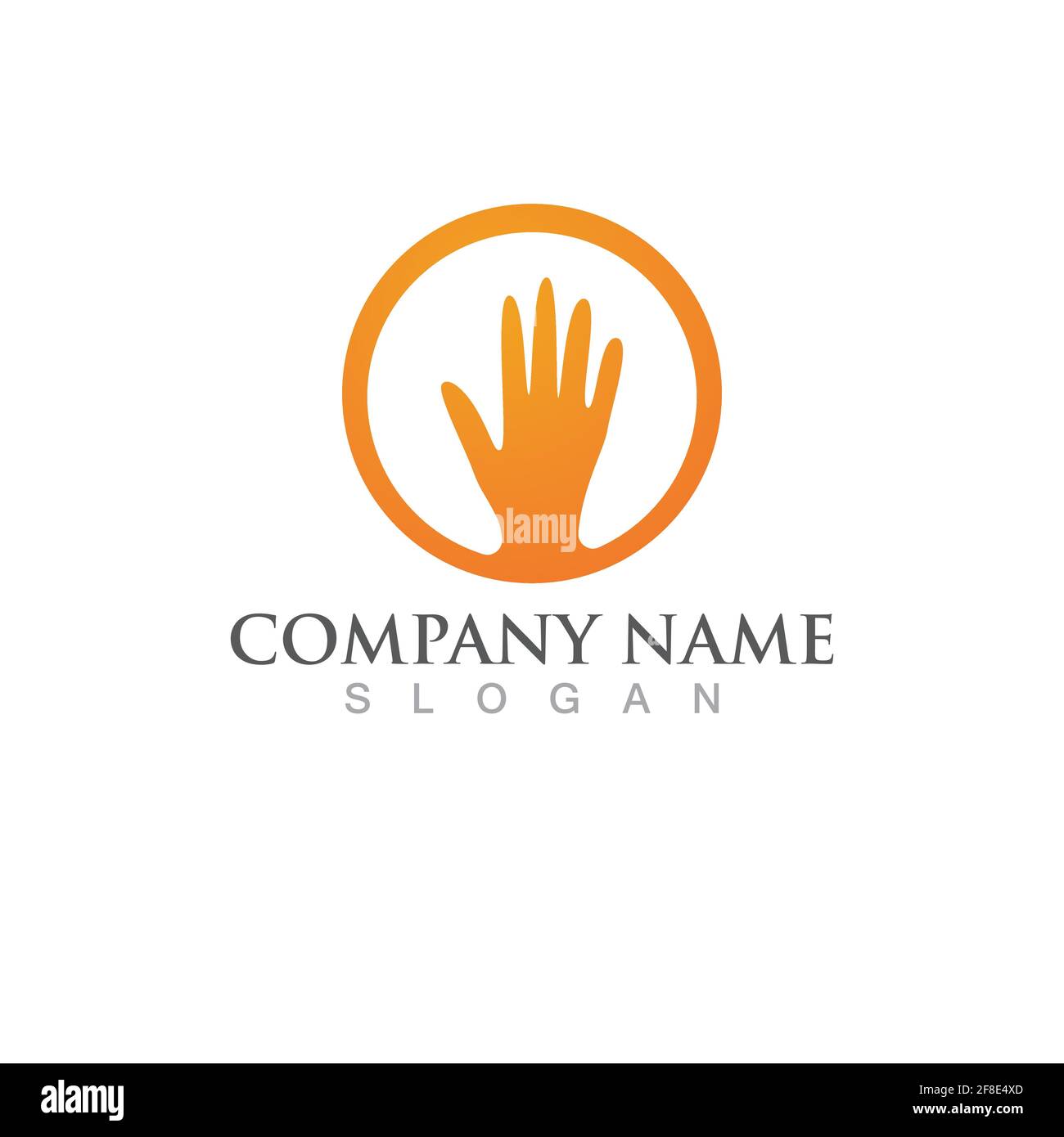 Hand logo and symbol vector Stock Vector Image & Art - Alamy