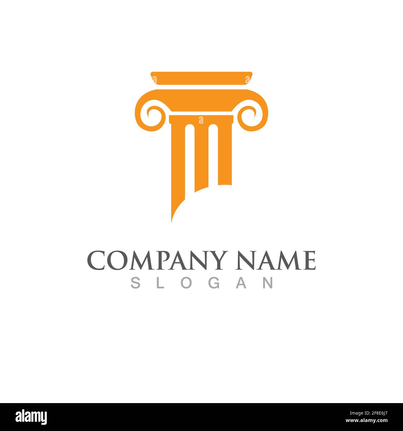 pillar vector logo and symbol template design Stock Vector