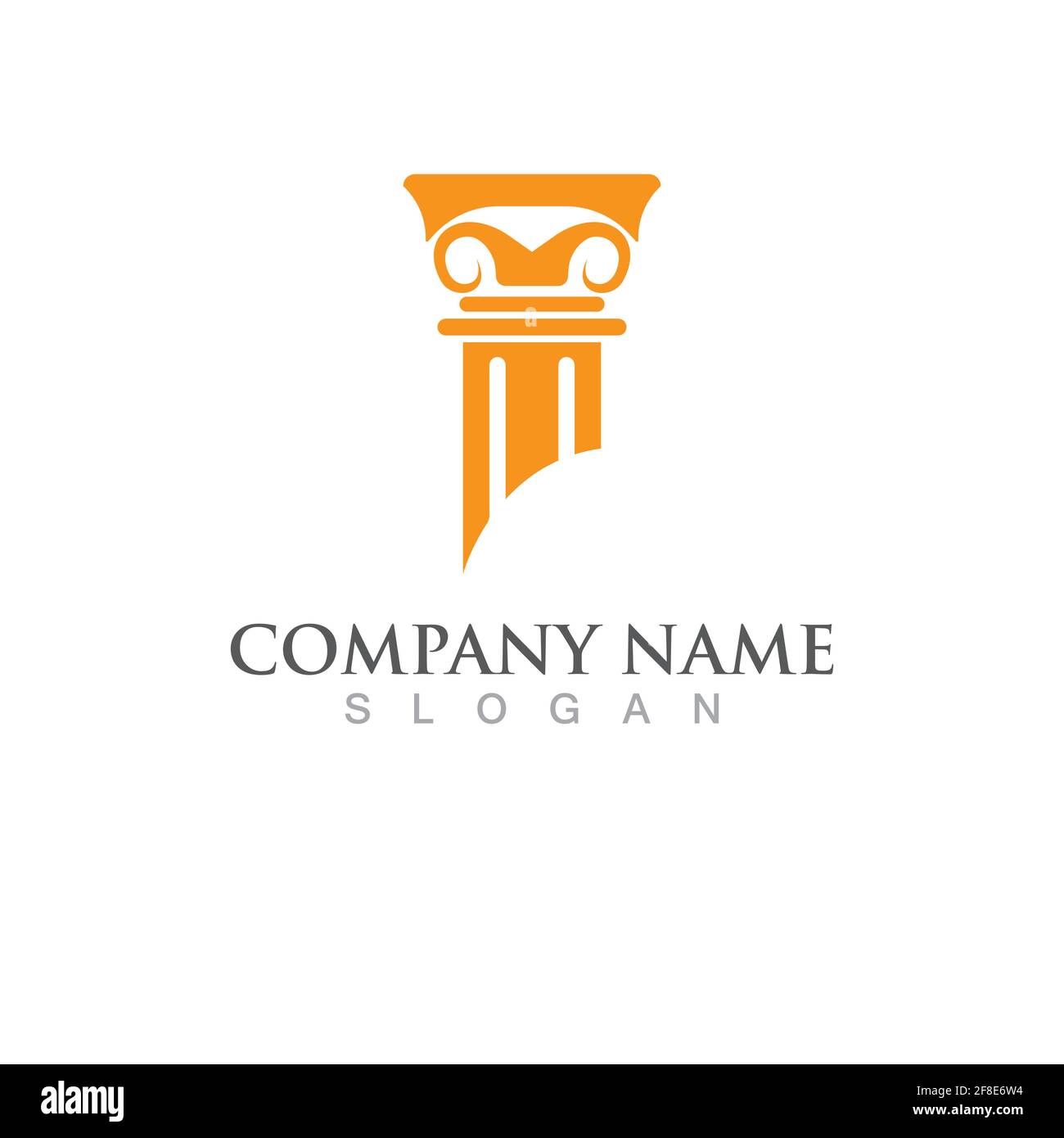 pillar vector logo and symbol template design Stock Vector Image & Art ...
