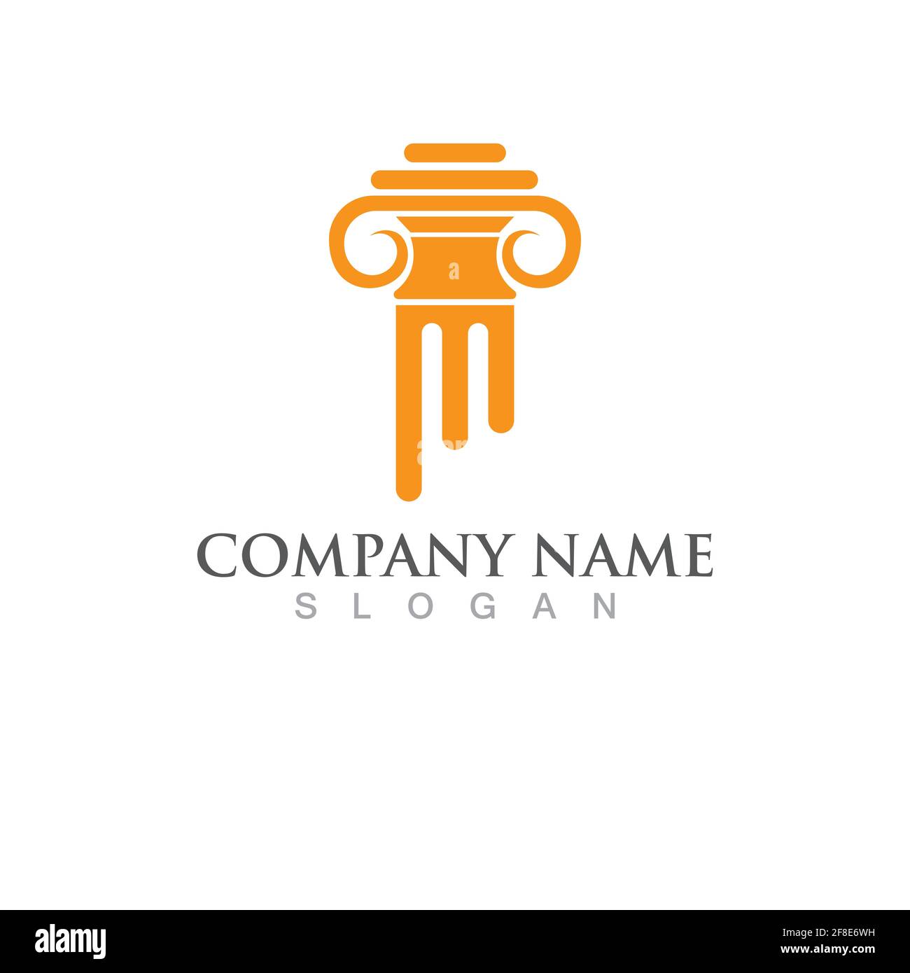 pillar vector logo and symbol template design Stock Vector Image & Art ...