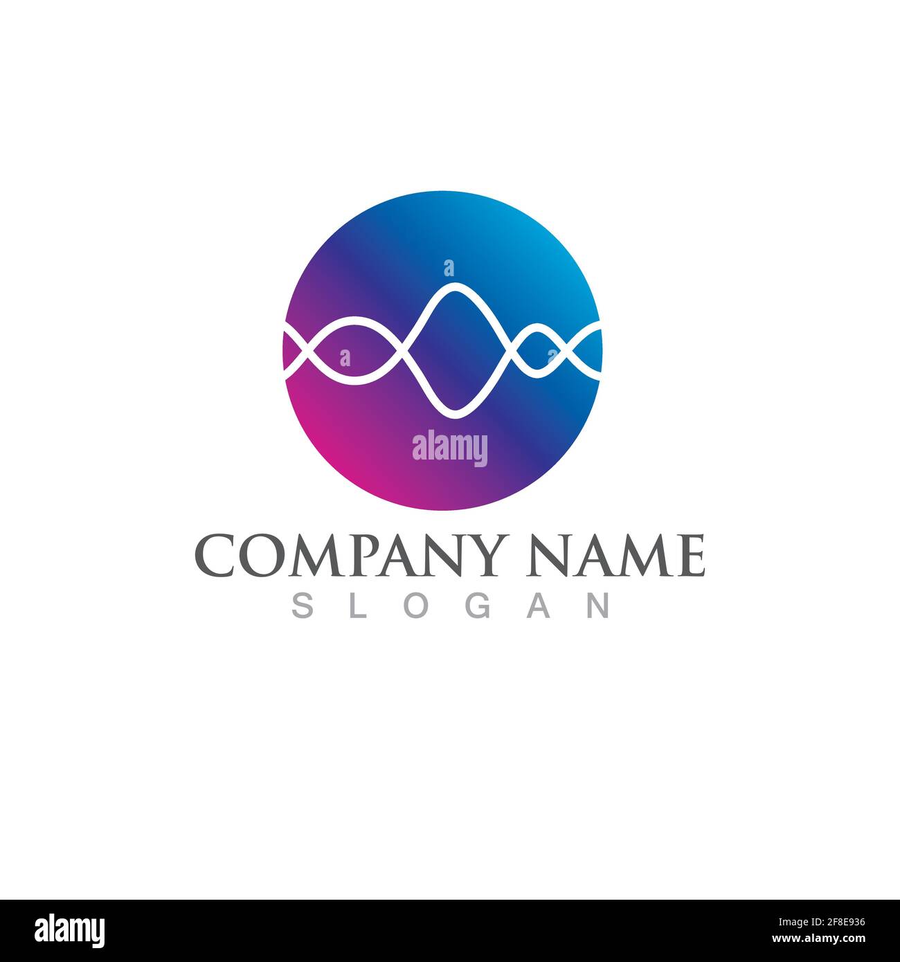 Sound waves vector illustration design template Stock Vector Image ...