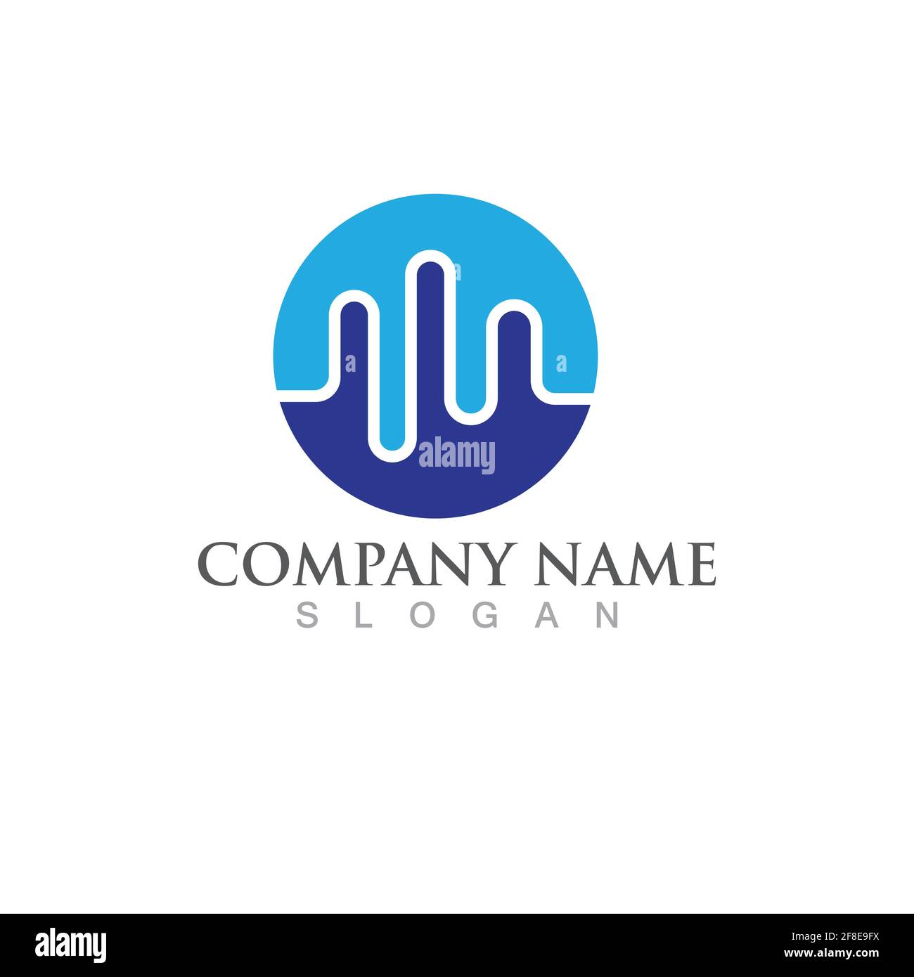 Sound waves vector illustration design template Stock Vector Image ...